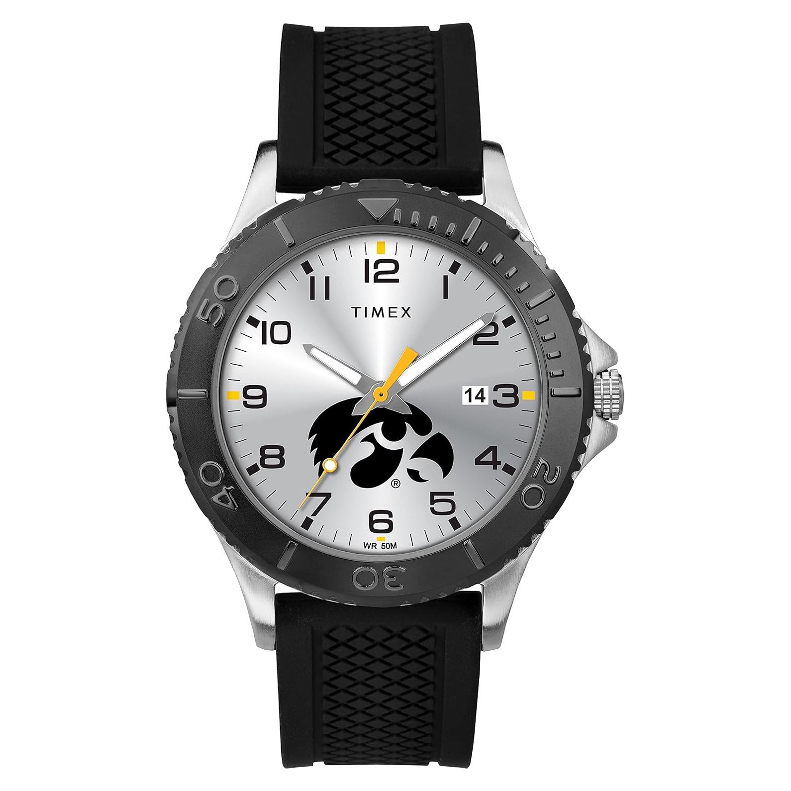 Reloj Timex Tribute Hombre 42mm Iowa Hawkeyes Silicona