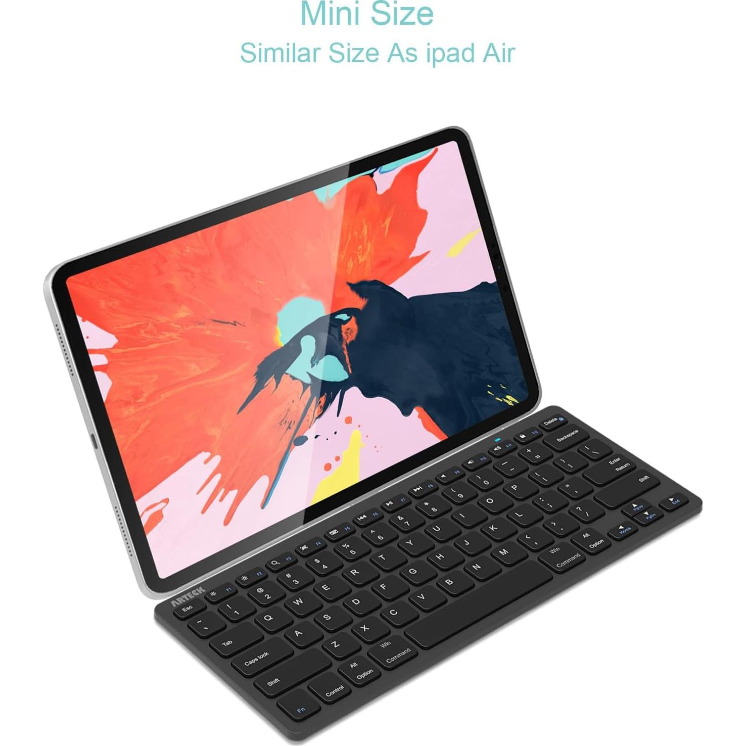 Teclado Bluetooth Arteck Ultra Delgado para iPad y más