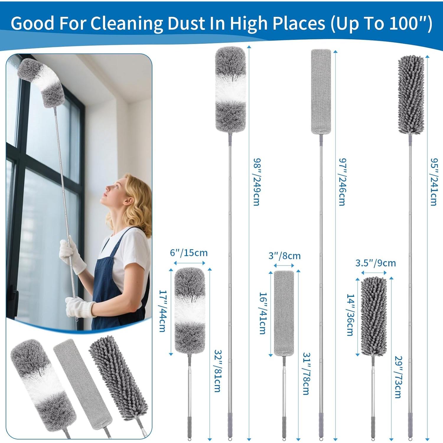 Kit de Plumeros TIMIVO 4 PCS Extensibles hasta 254 cm