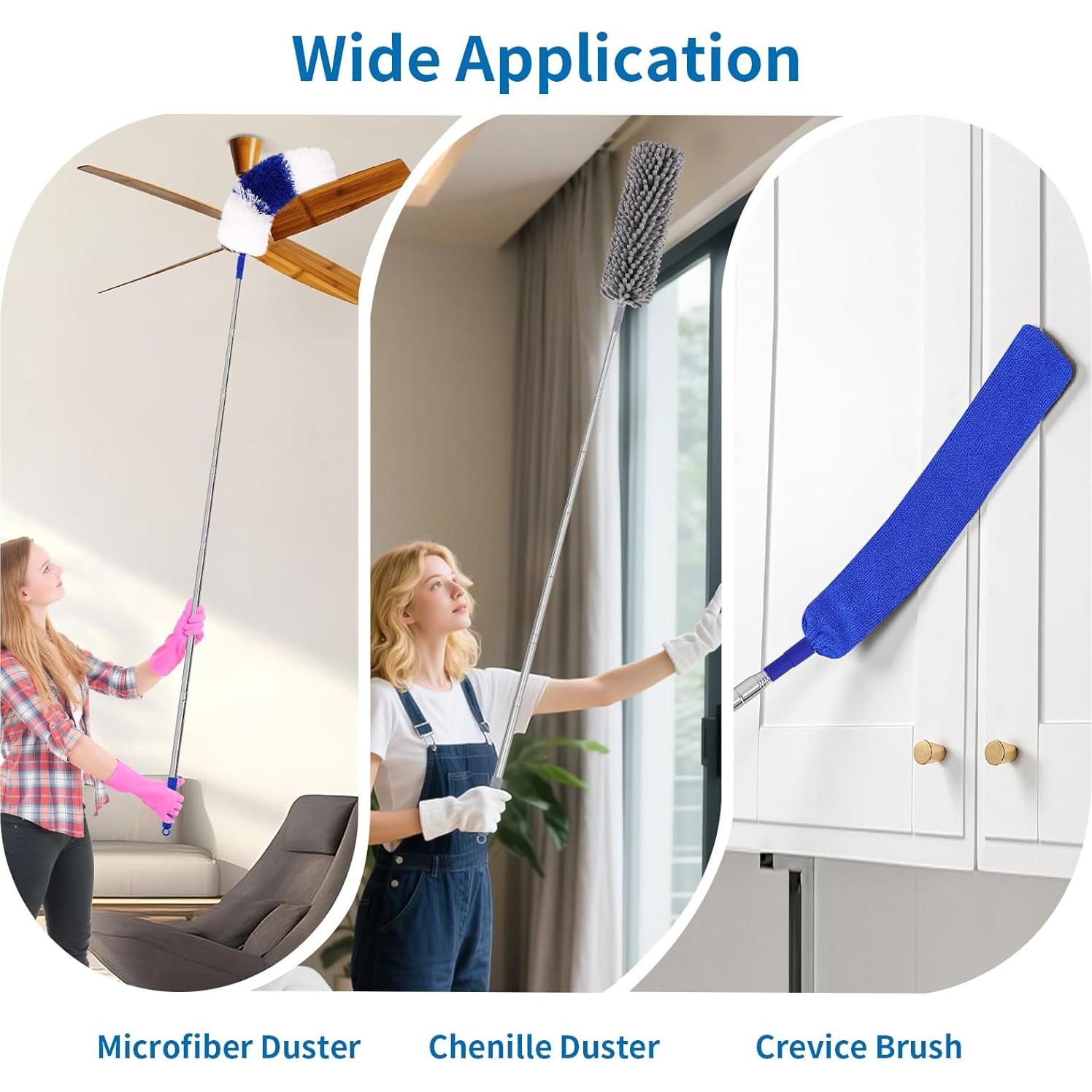 Kit de Plumeros TIMIVO 4 PCS Extensibles hasta 254 cm