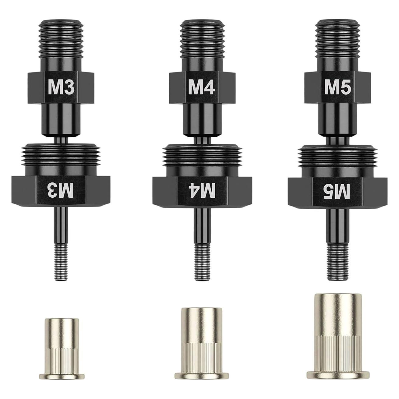 Beaspire Taladro Inalámbrico de Remaches M3 M4 M5 - 3 Piezas