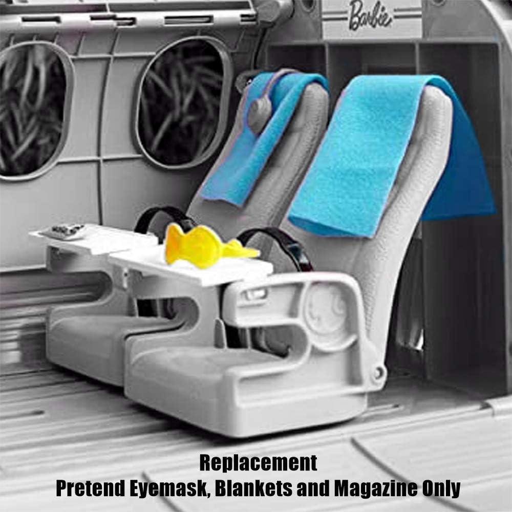 Juego de Repuestos Barbie DreamPlane GDG76 - 1 Máscara, 2 Mantas