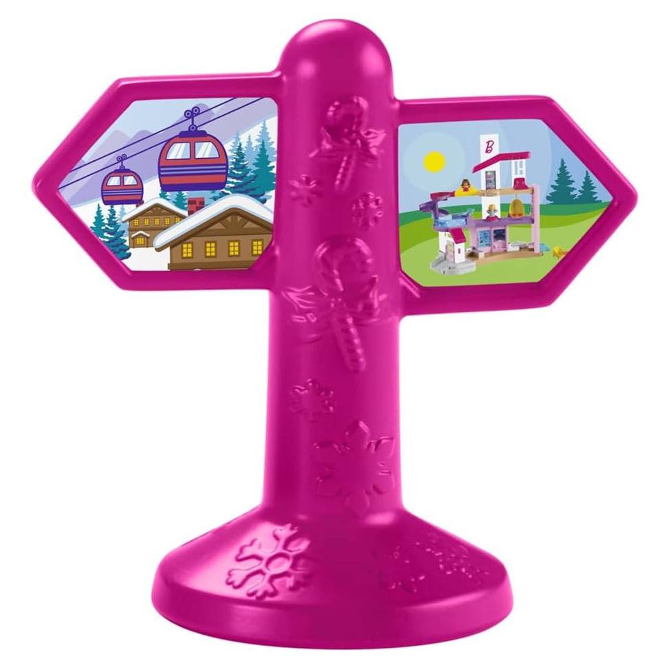 Parte de Reemplazo Fisher-Price Little People HMK85 - Señal Esquí Rosa