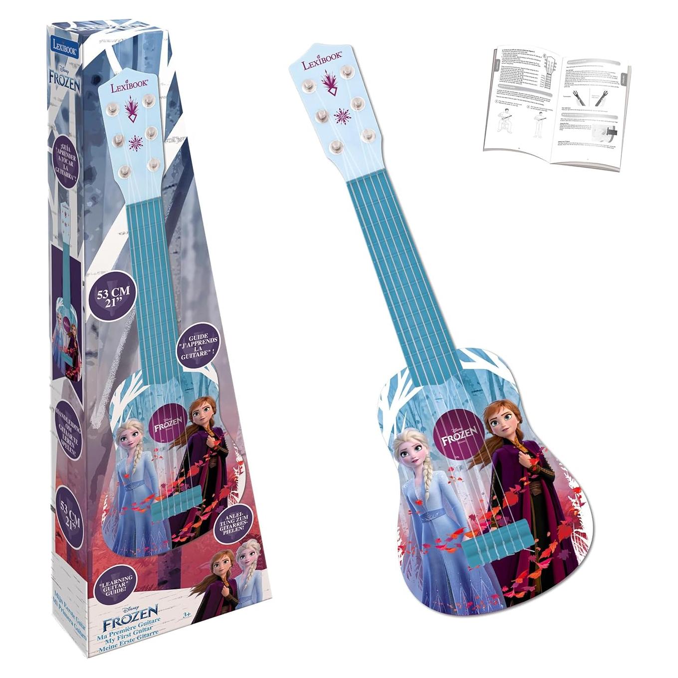 Guitarra Infantil Lexibook Frozen 6 Cuerdas 53cm Azul
