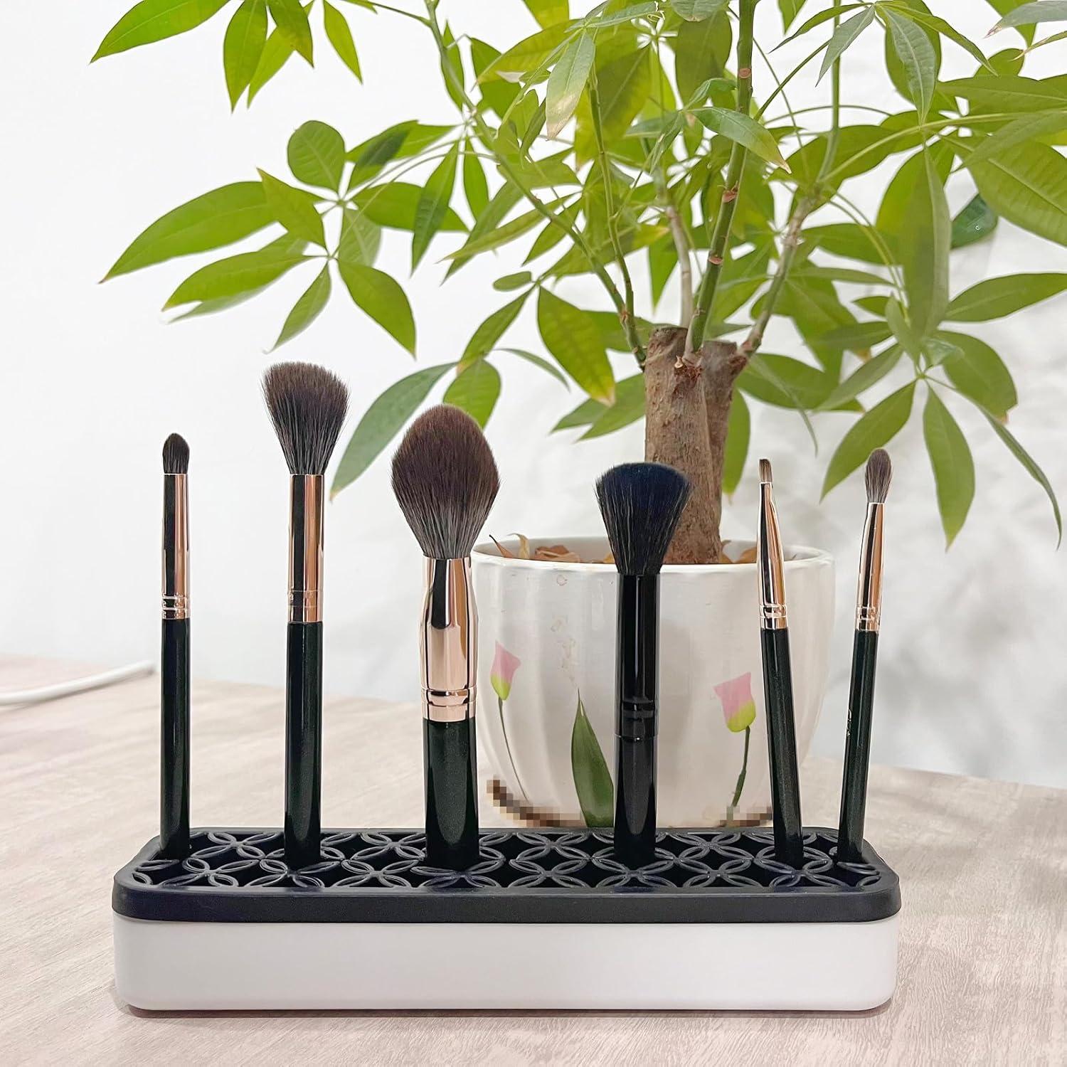 Soporte Rectangular de Silicona para Brochas TANG SONG 1PC Negro