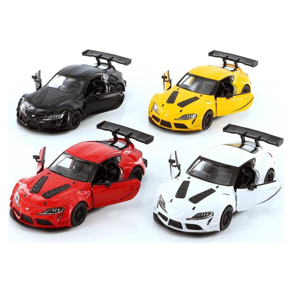Modelo de Coche KiNSMART Toyota GR Supra 1:36 Set de 4