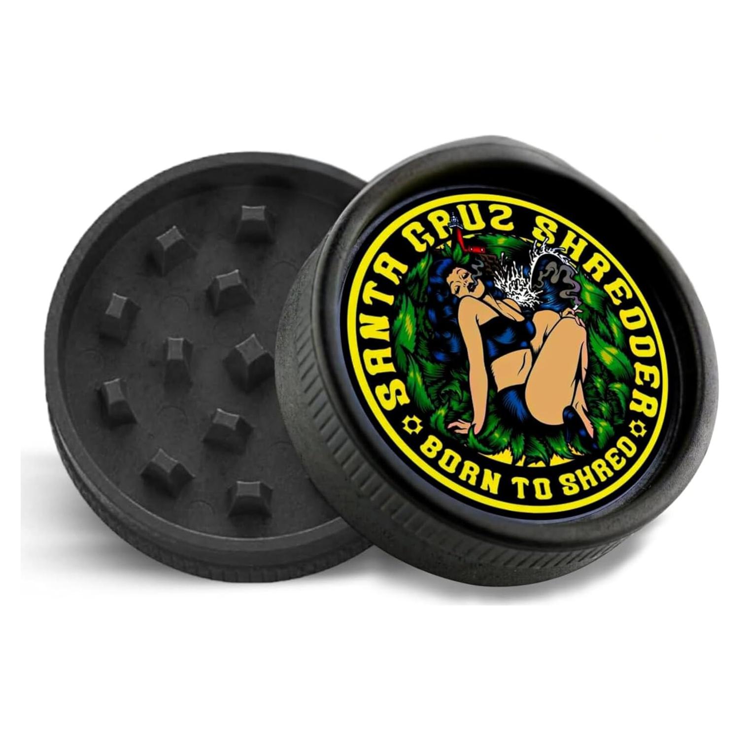 Molino para Hierbas Santa Cruz Shredder 2 Piezas Cámamo 5.6 cm