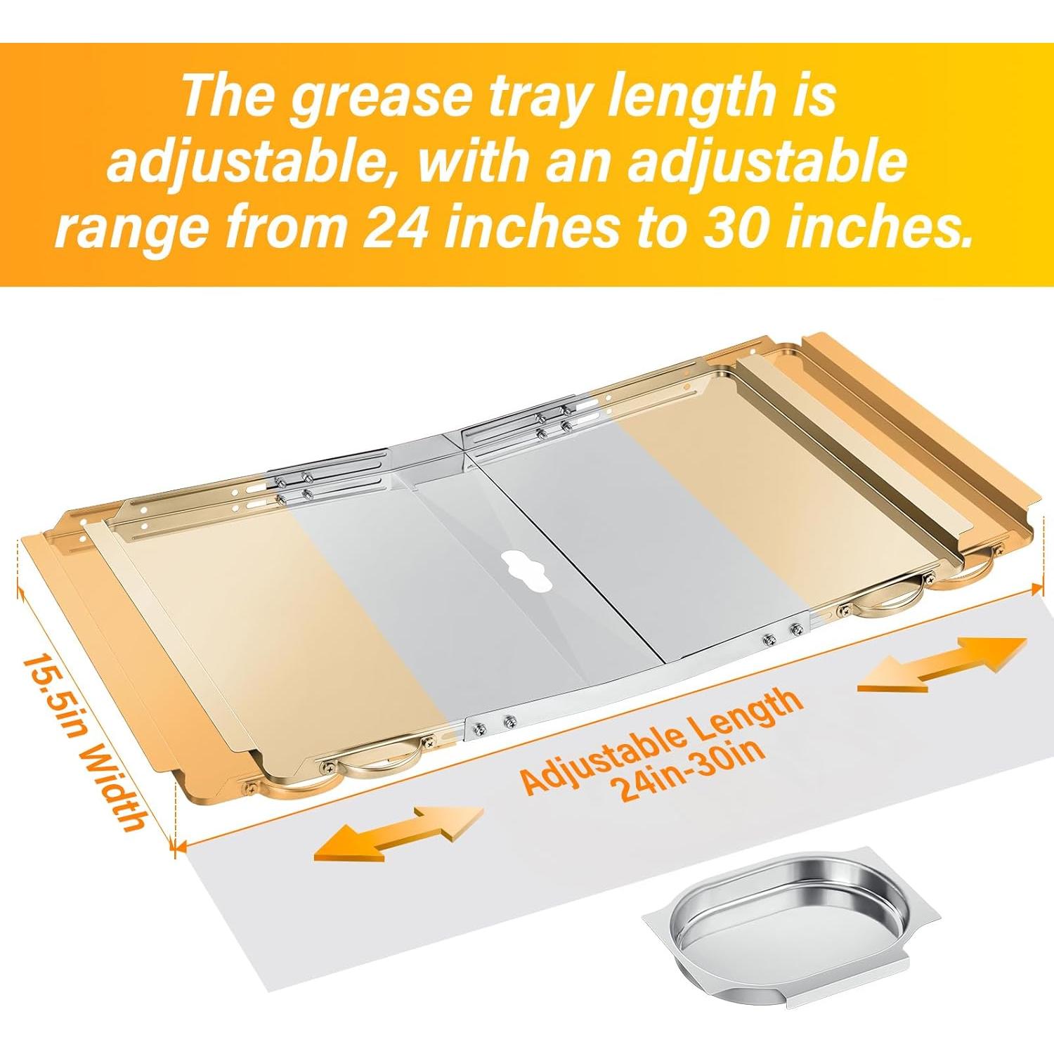 Bandeja de Goteo Universal Suranew para Parrillas de Gas 61-76cm