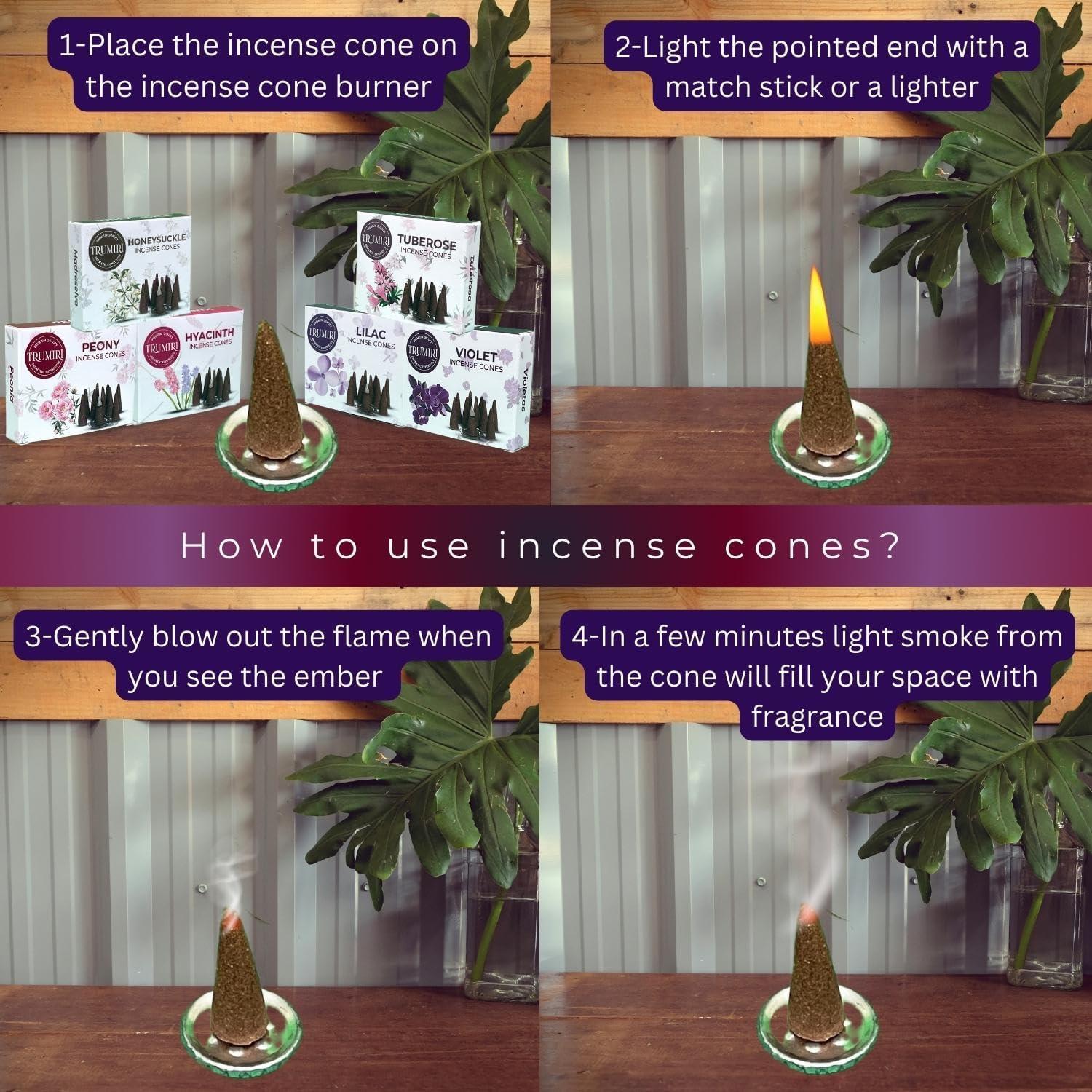 Conos de Incienso Trumiri Blossom - 60 Conos Aromáticos