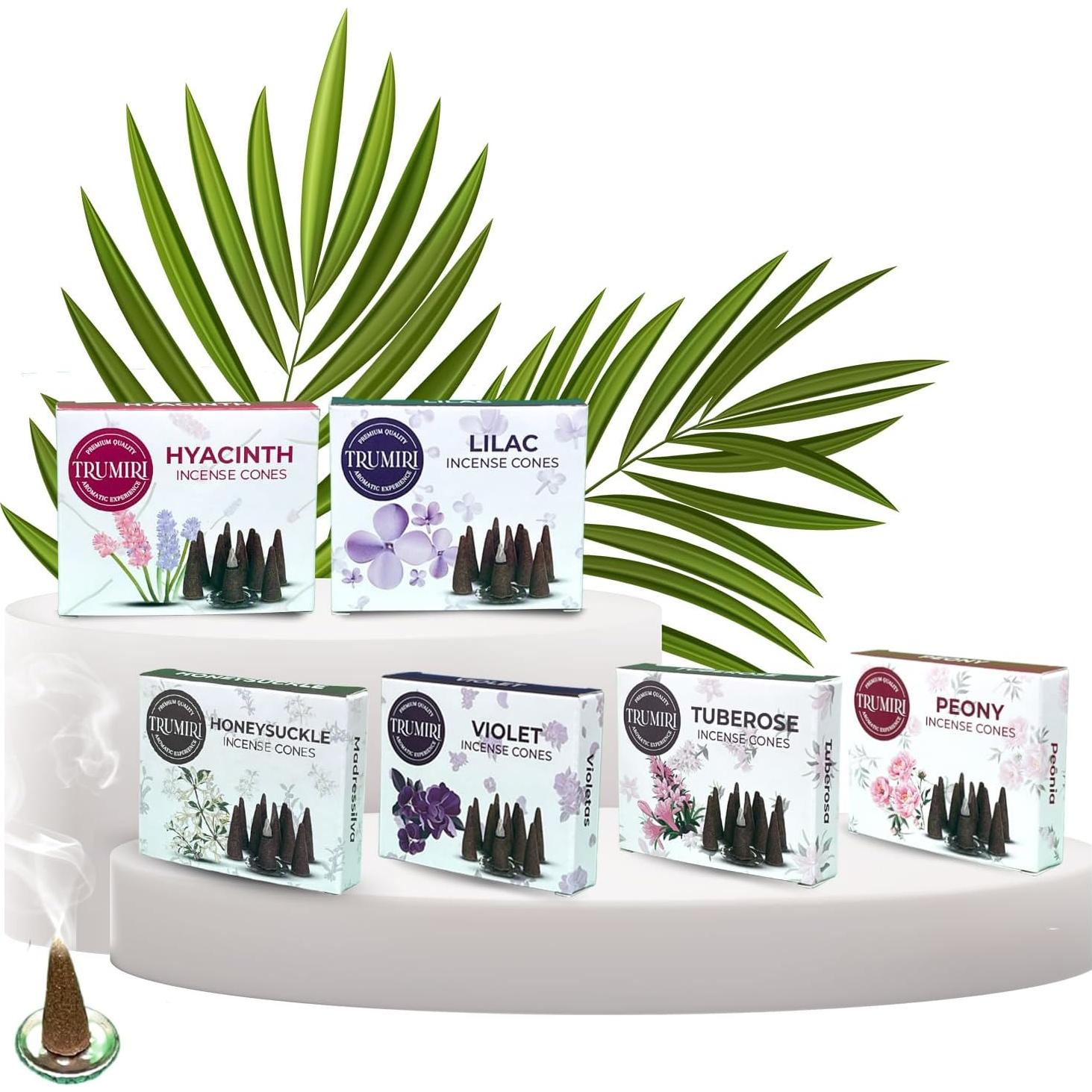 Conos de Incienso Trumiri Blossom - 60 Conos Aromáticos