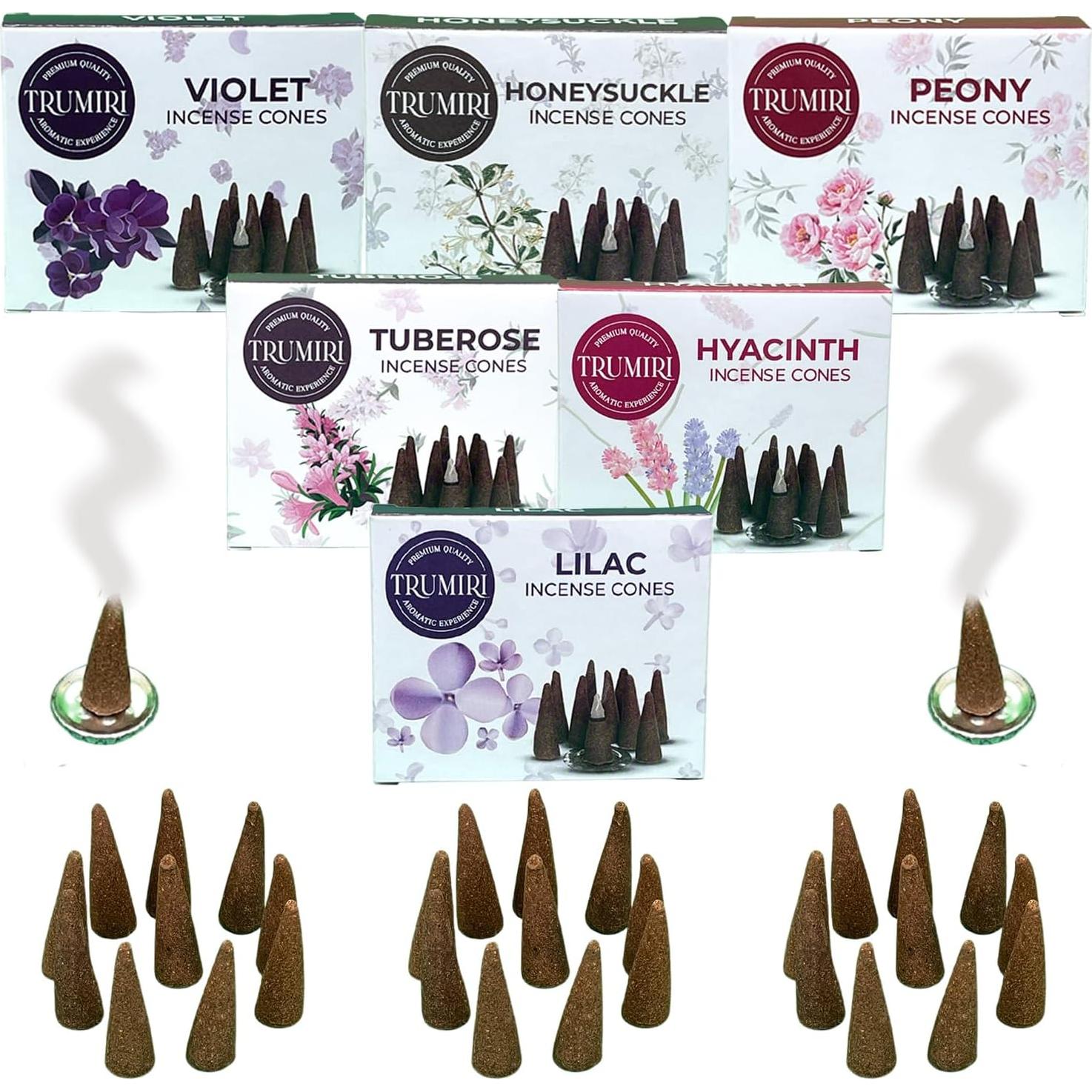 Conos de Incienso Trumiri Blossom - 60 Conos Aromáticos