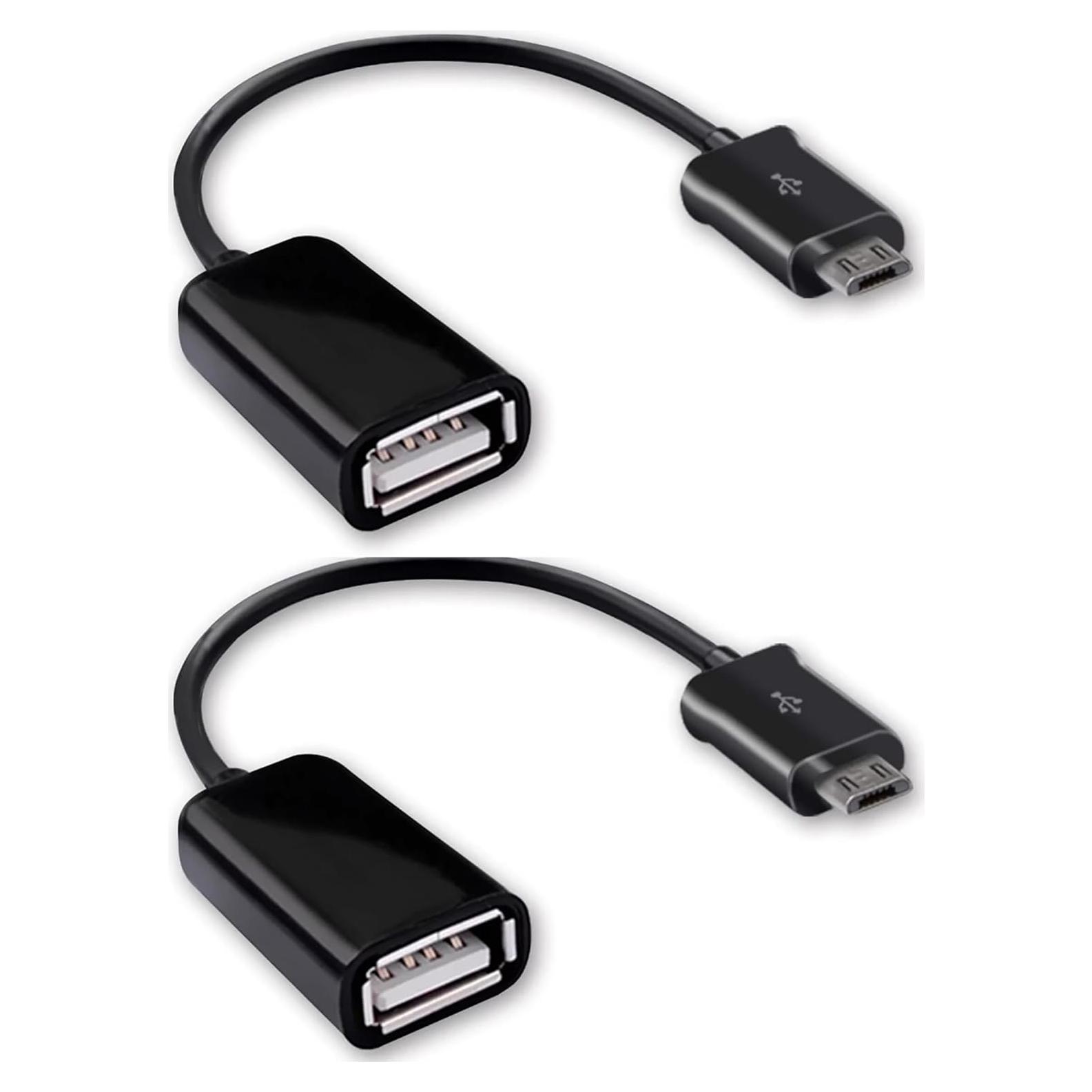 Adaptador OTG MicroUSB 2.0 Tek Styz para Asus TF103C - 2 Pack
