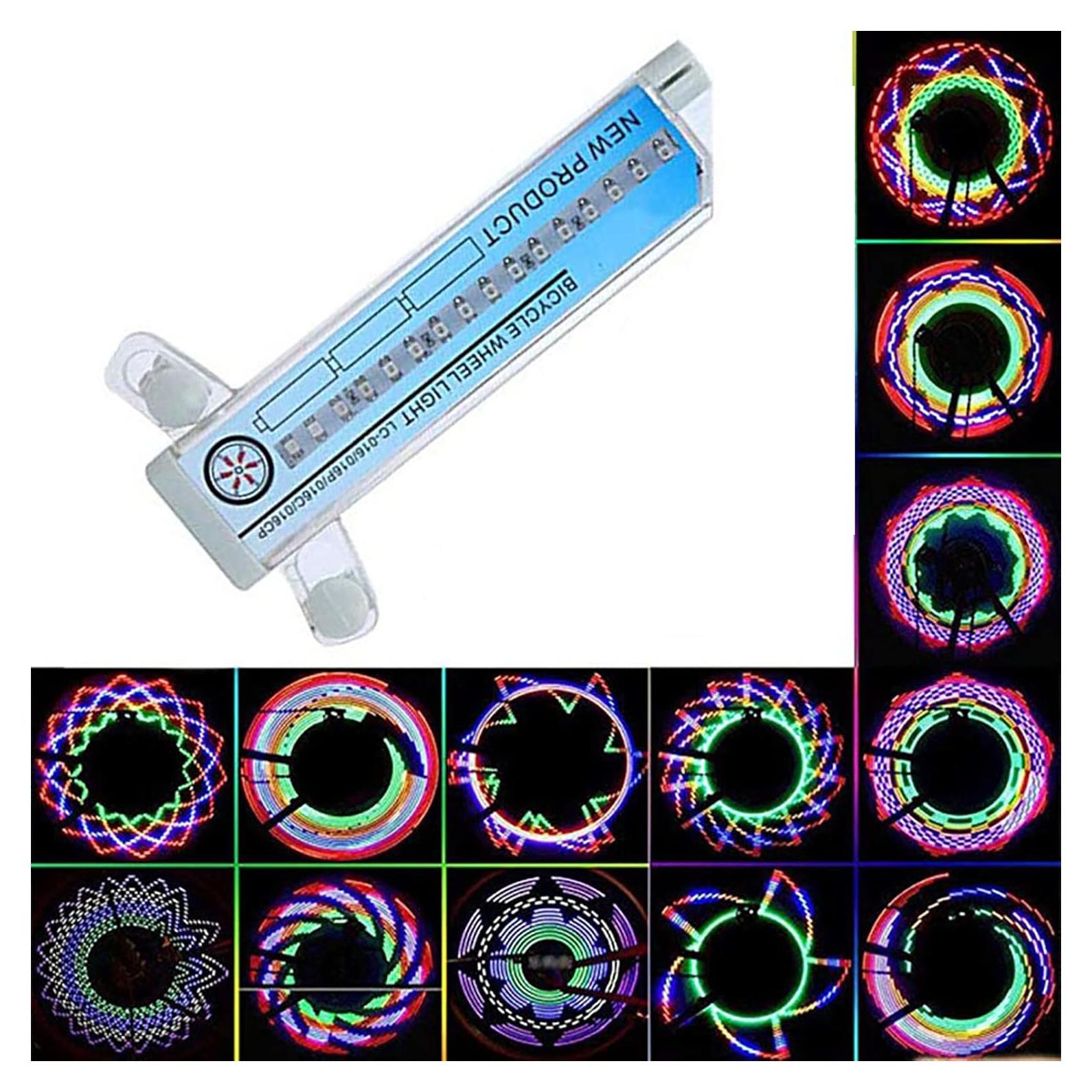 Luz de Rueda de Bicicleta EOHMAK 32 LED 32 Patrones RGB