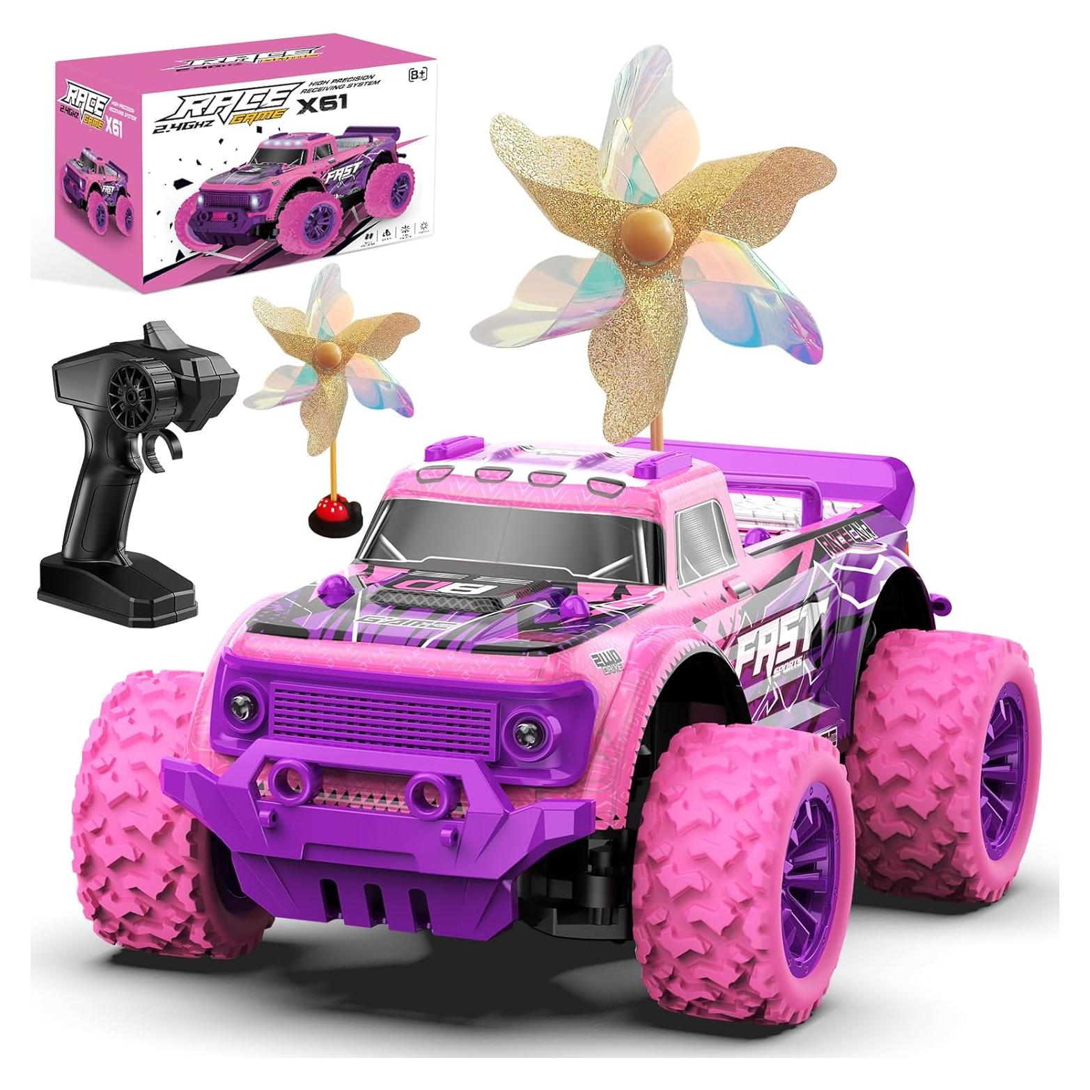 Coche RC Rosa Layseen KF23 1:20 con Luz LED y Molinetes