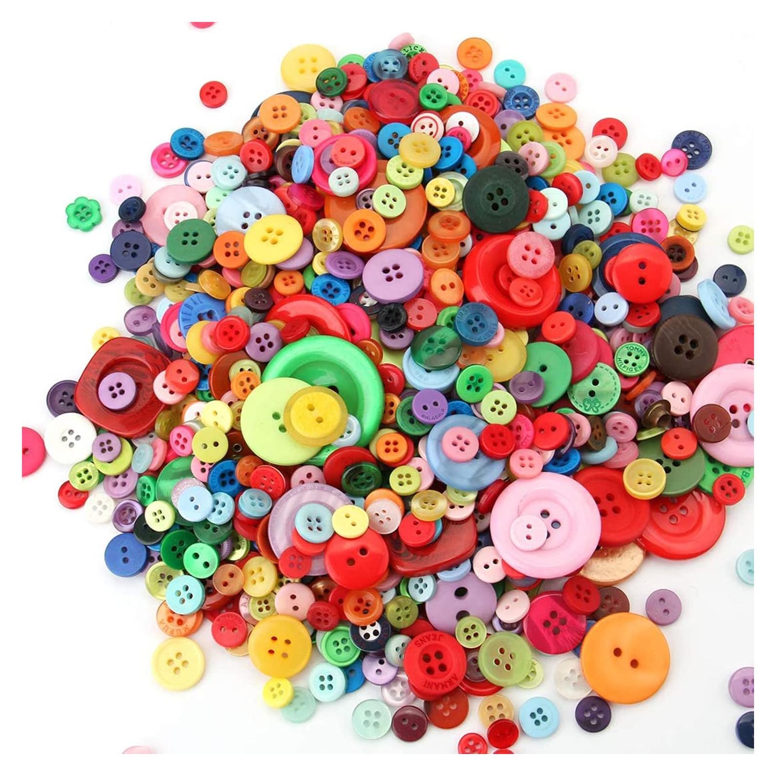 Botones de Resina Coloridos Tosnail 2400 Piezas para Manualidades