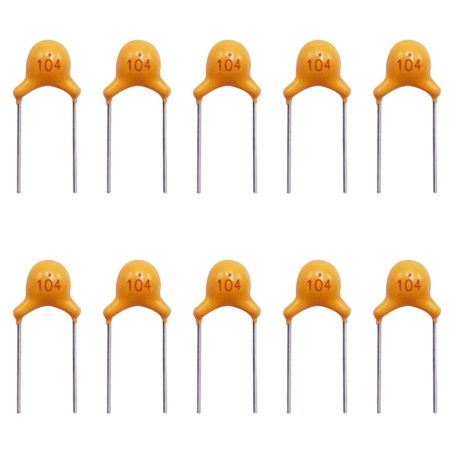Capacitor Cerámico Multicapa mxuteuk 0.1uF 120 Pcs