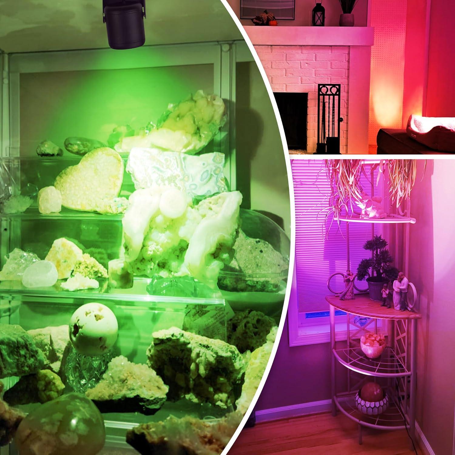 Luces Spot LED RGBW URTOM 6W 2 Paquete con Control Remoto