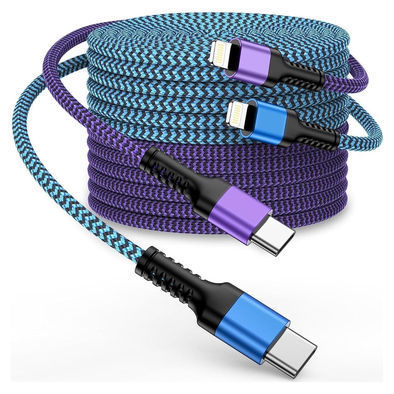 Cable USB-C a Lightning 2Pack 1.83m Ocbuo Carga Rápida