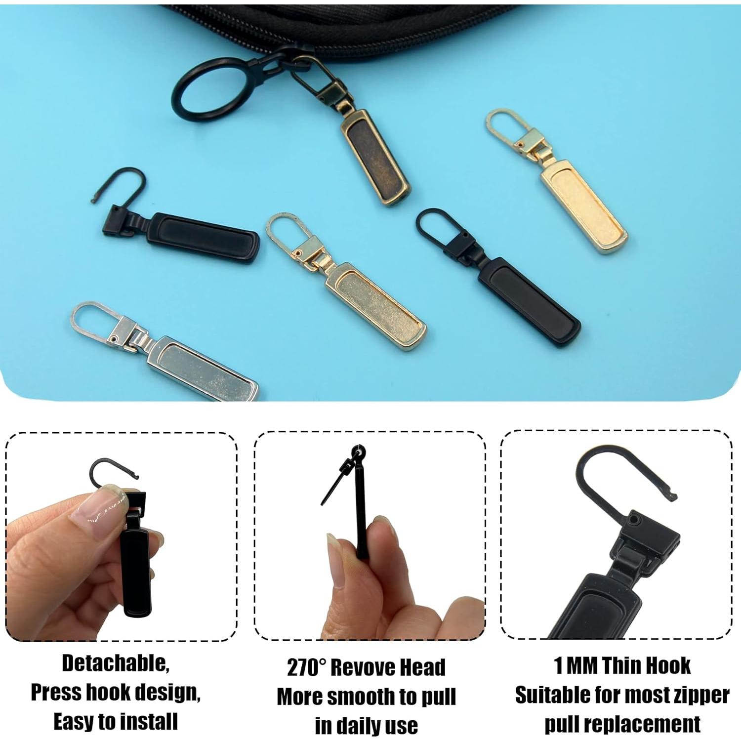 Kit de 10 Tiradores de Cremallera Metal SINCCO Multicolor