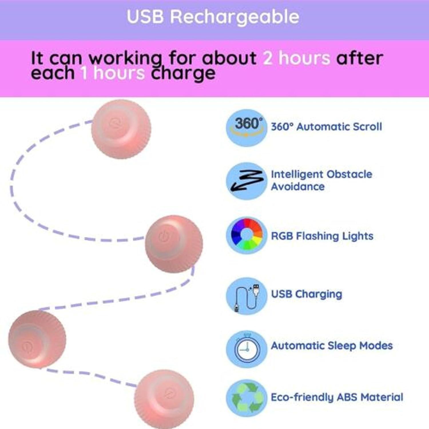 Power Ball 2.0 Bailconti Juguete Interactivo para Gatos 5 cm