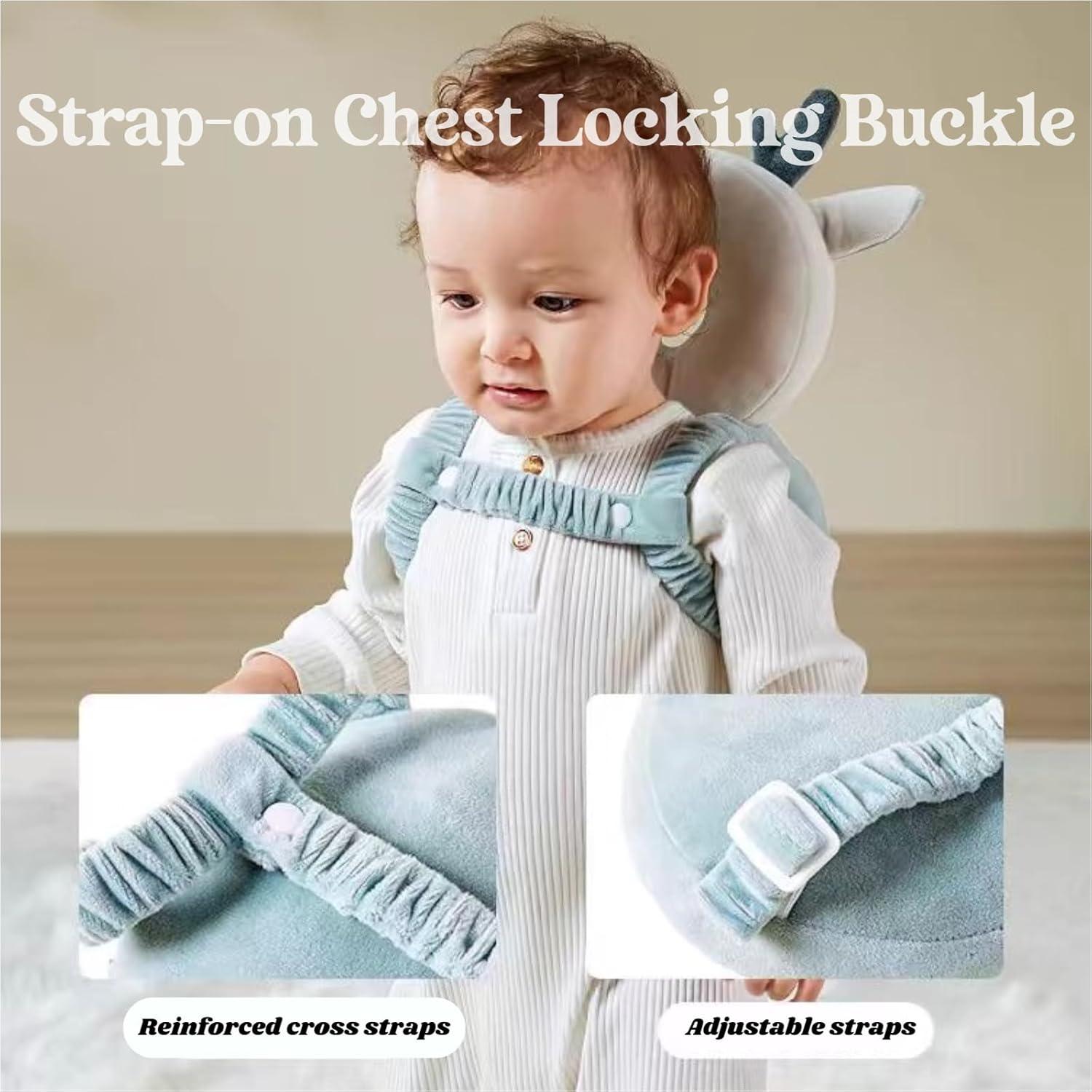 Protector de Cabeza para Bebé Minochi con Rodilleras Ajustables