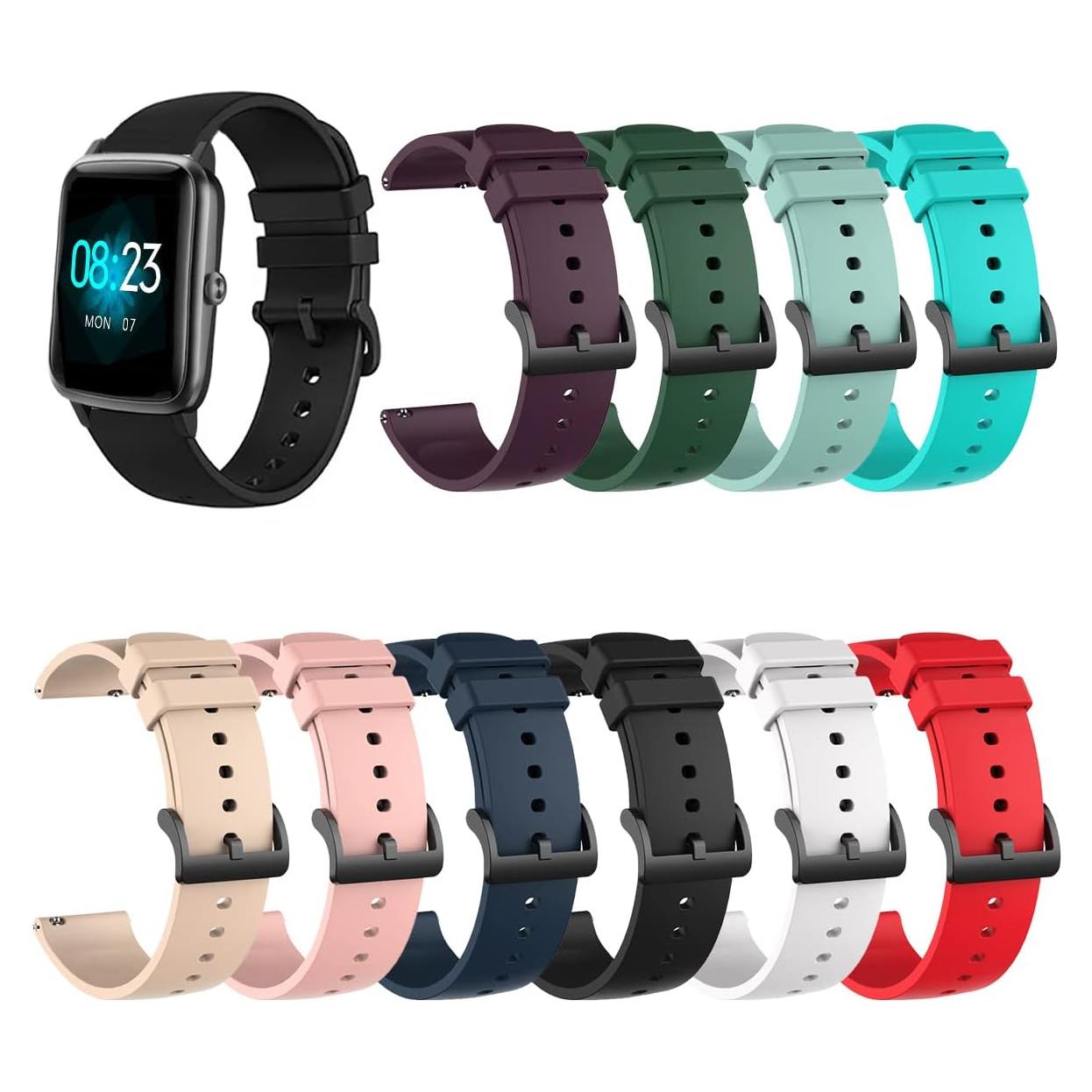 Banda de Reemplazo Silicona para Reloj Inteligente RUIMEN y Más