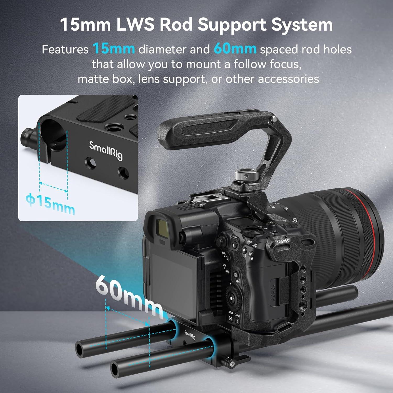 Placa Base SmallRig 1674 para Cámaras y Jaulas 15mm