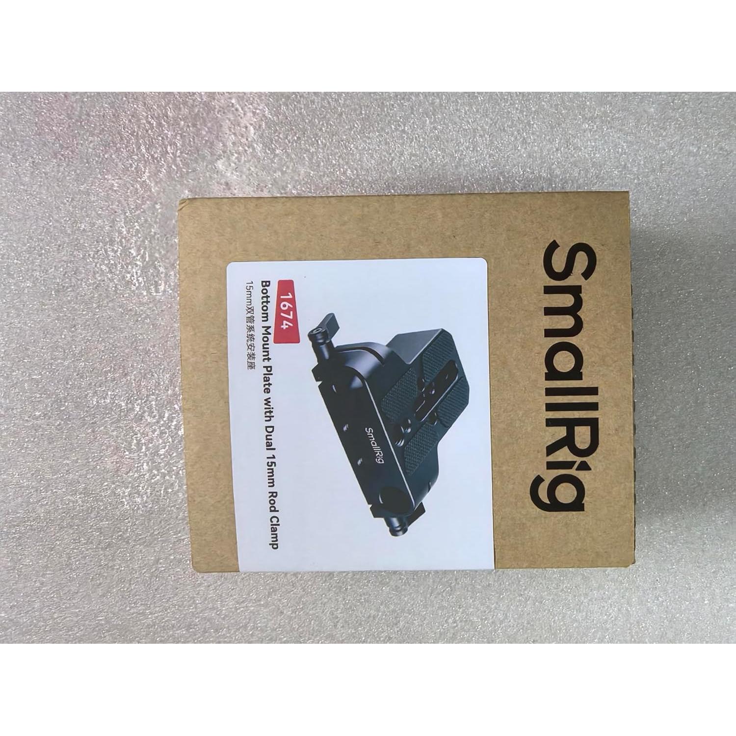 Placa Base SmallRig 1674 para Cámaras y Jaulas 15mm