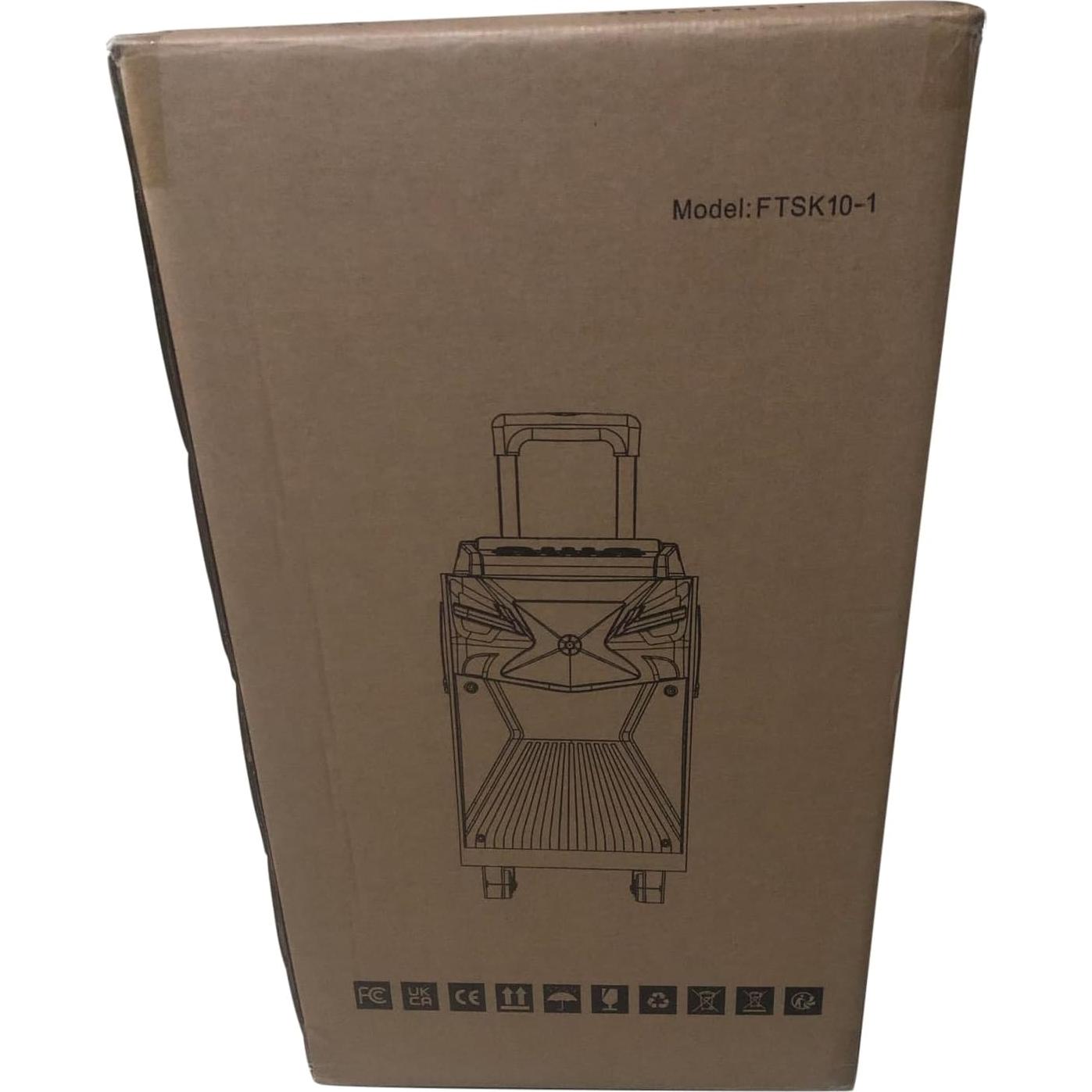 Máquina de Karaoke GEYGUY 10" Bluetooth 600W con 2 Micrófonos