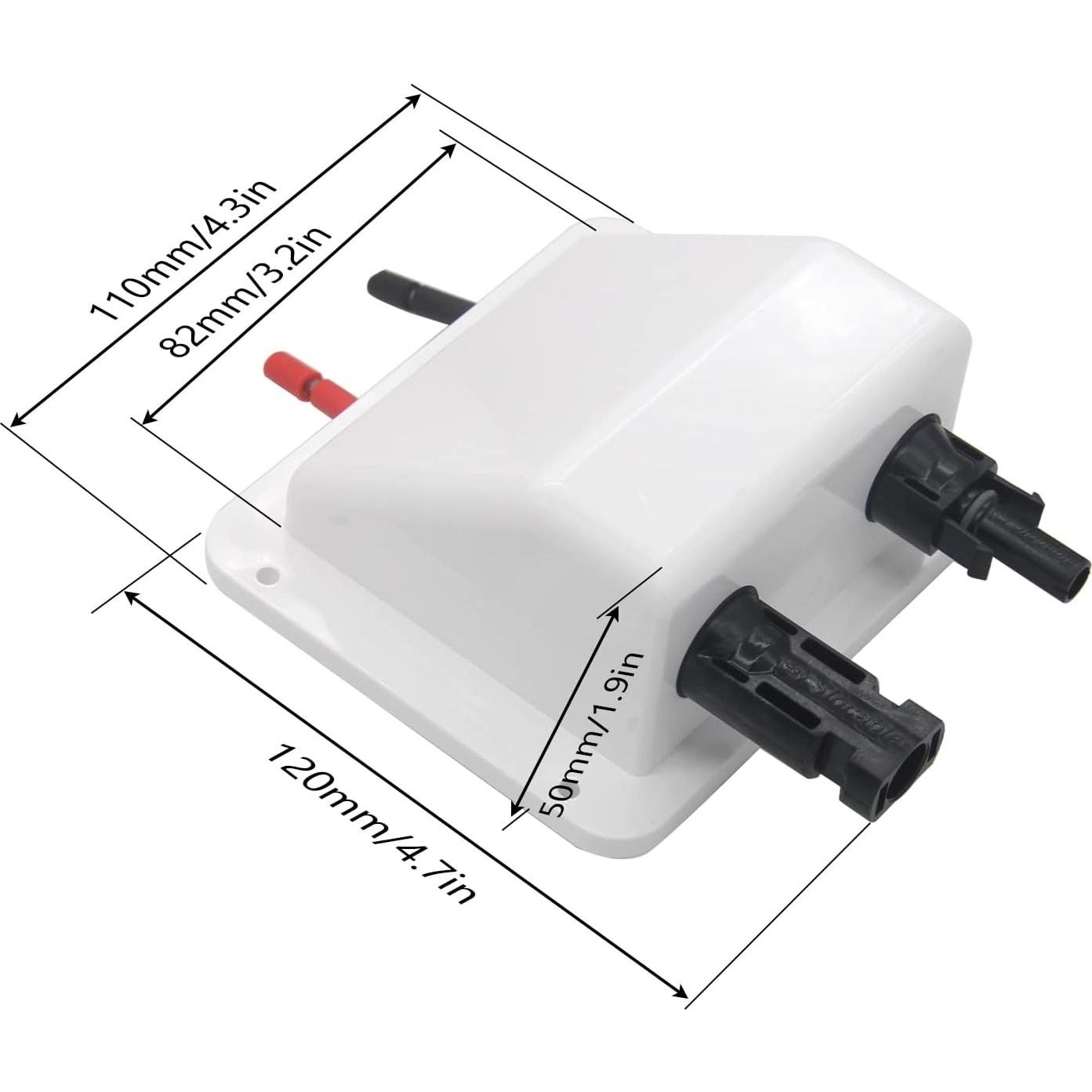 Cable de Entrada Doble ZOOKOTO 0.1m 10AWG ABS Resistente UV