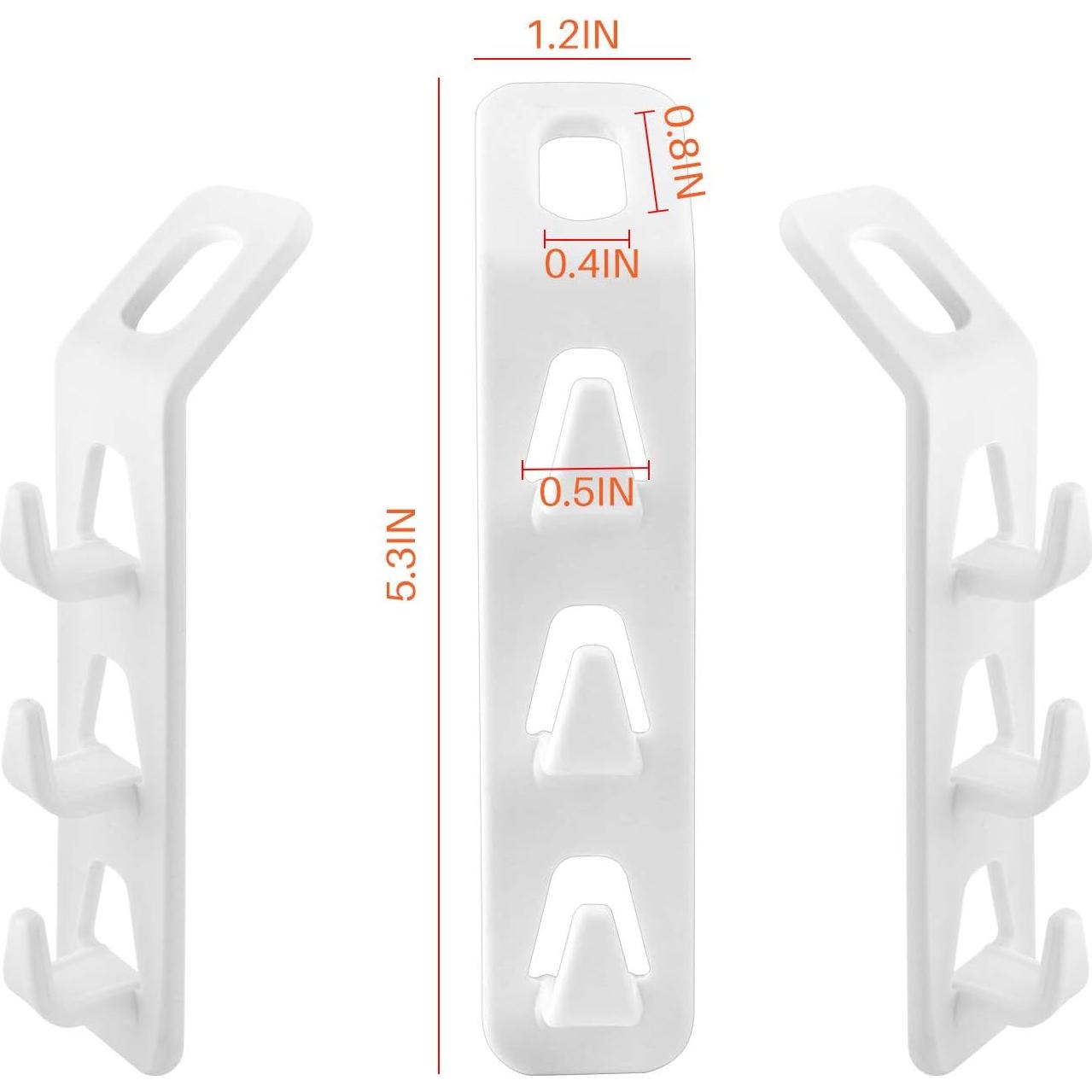 Ganchos de Percha en Cascada WINIT 12pcs Ahorro de Espacio
