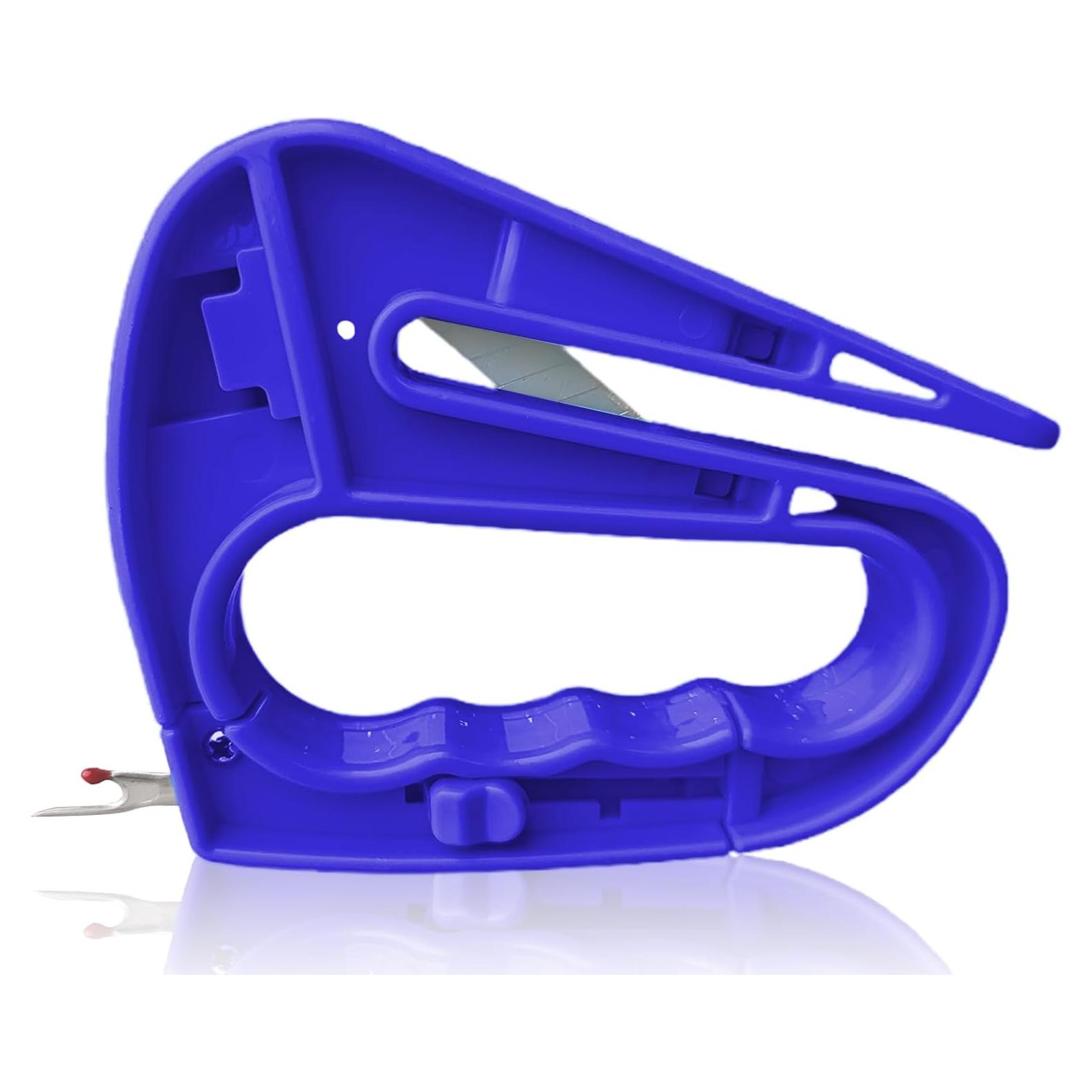 Cuchillo Cortador de Tela Wshxjzyay con Desgarrador - Azul