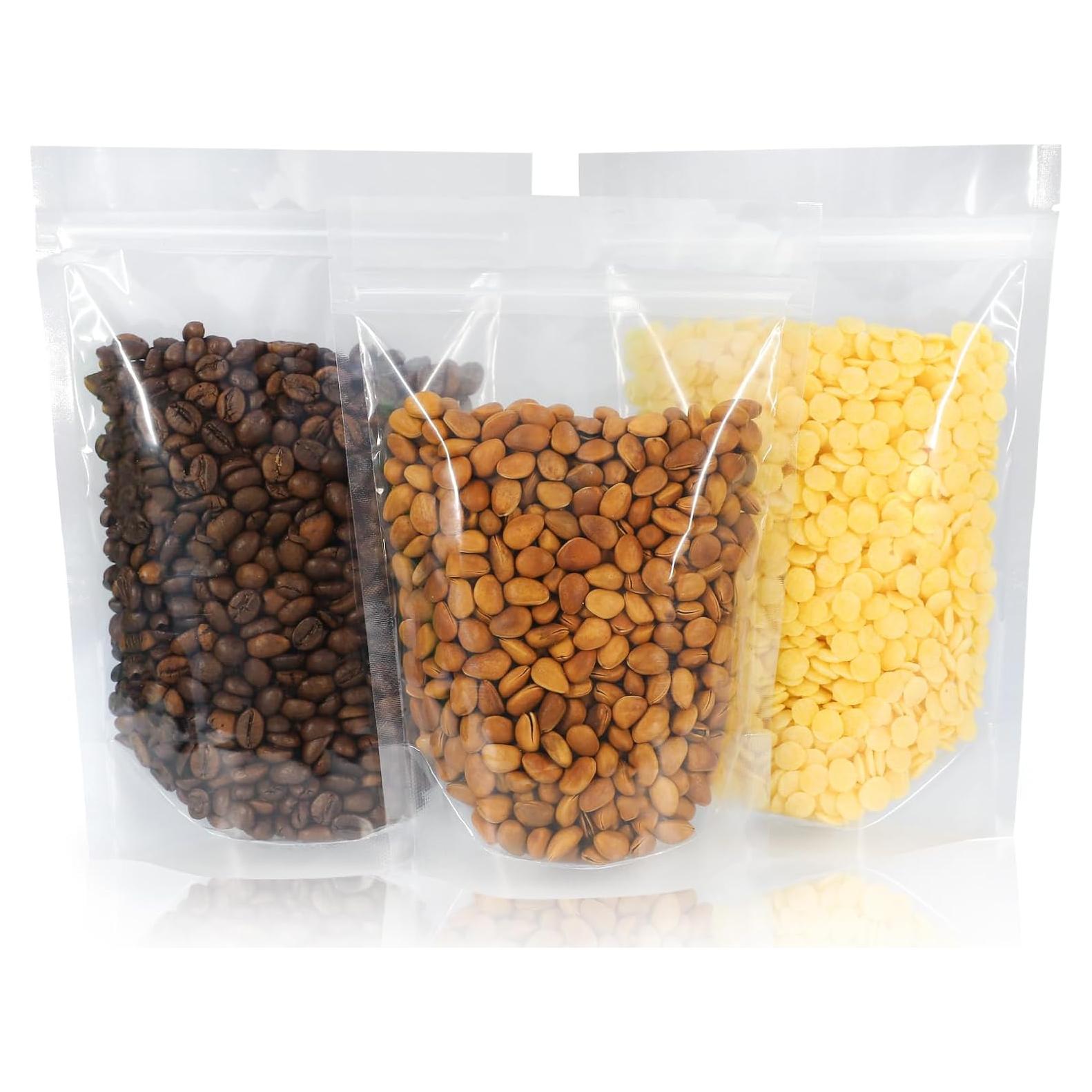 100 Bolsas Reutilizables Transparentes de Pie 10x15 cm Mstar Packing