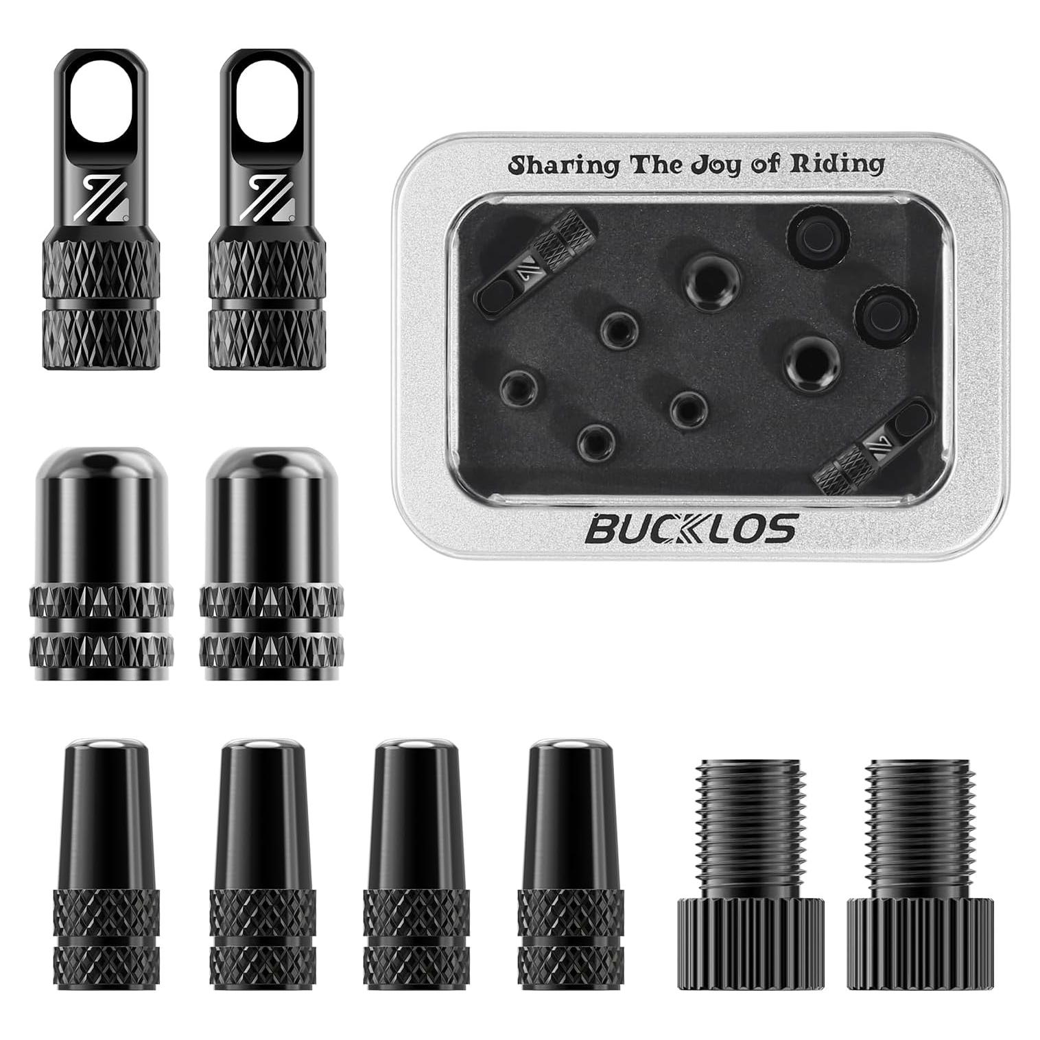 Conjunto de Tapas de Válvula BUCKLOS para Bicicletas - 10 Piezas