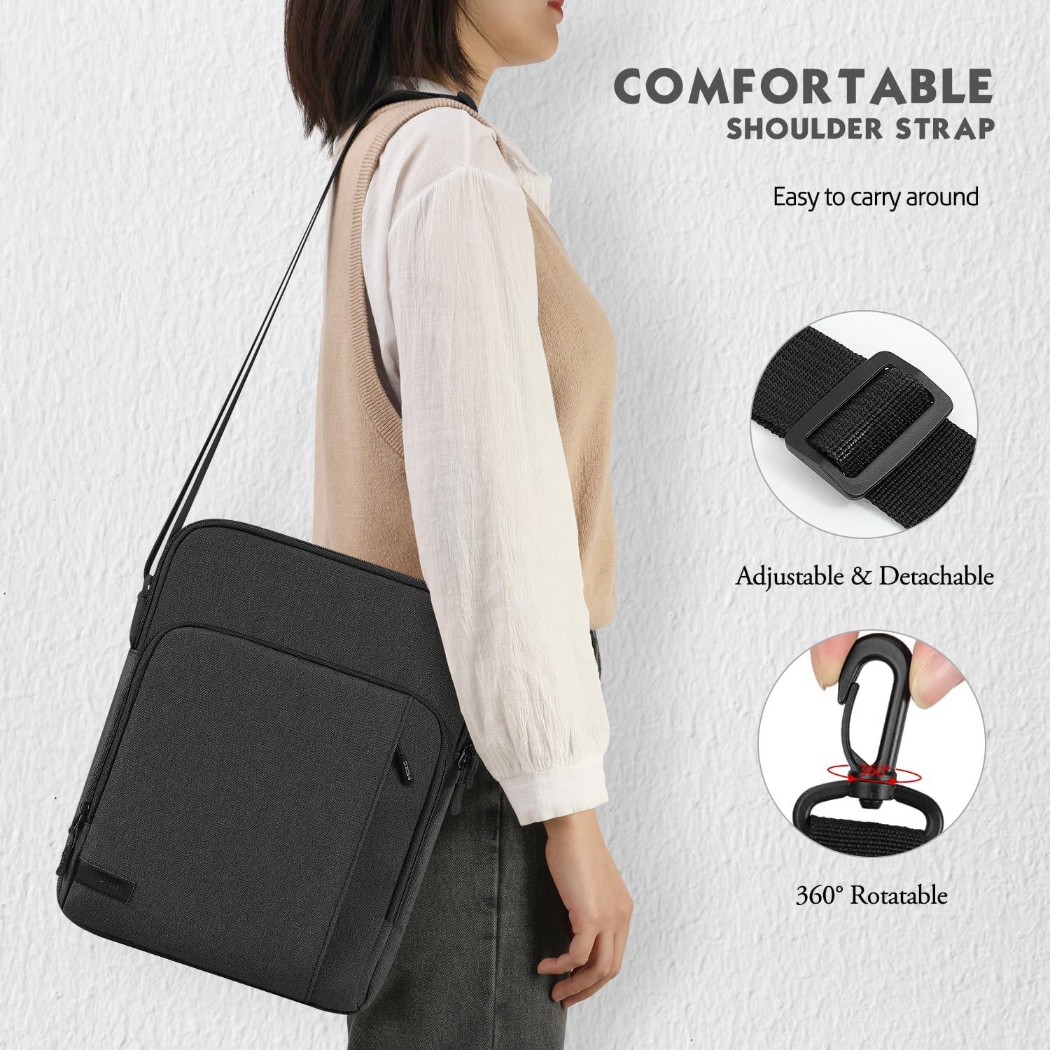 Funda para Tableta MoKo 12.9" Negra y Gris, Compatible iPad Pro