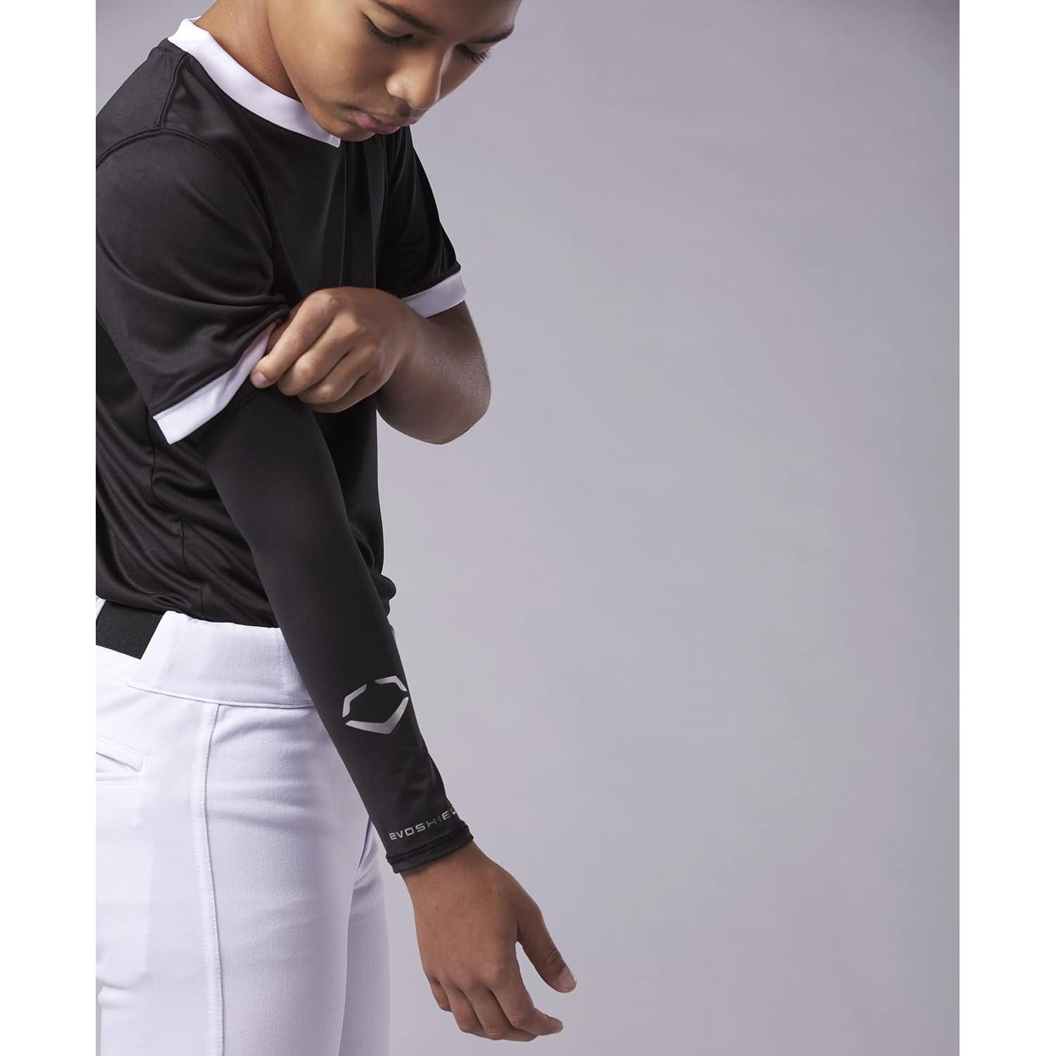 Manga de Compresión Sólida EvoShield para Jóvenes - Negro