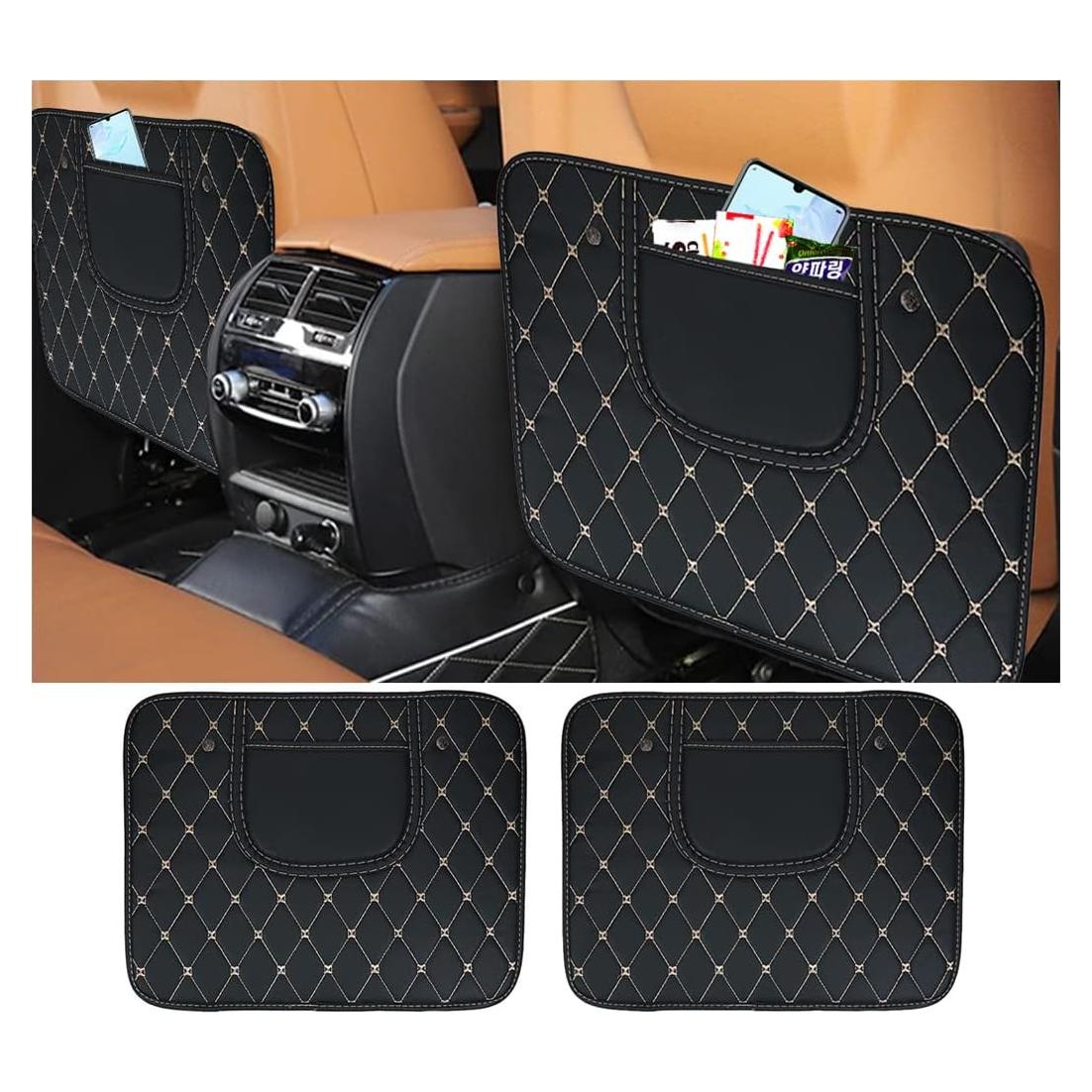 Mats de Patada para Auto Zipelo Beige - Protector de Respaldo PVC