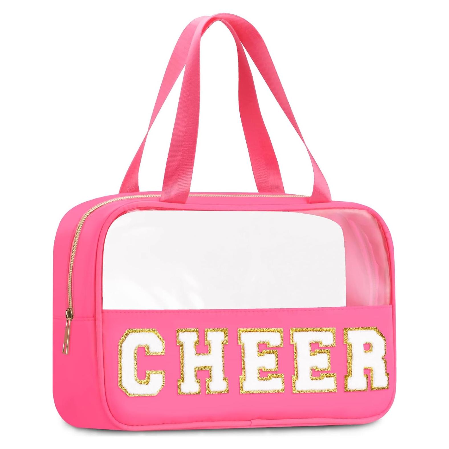 Bolsa de Maquillaje Transparente BuyCard con Asa y Cremallera