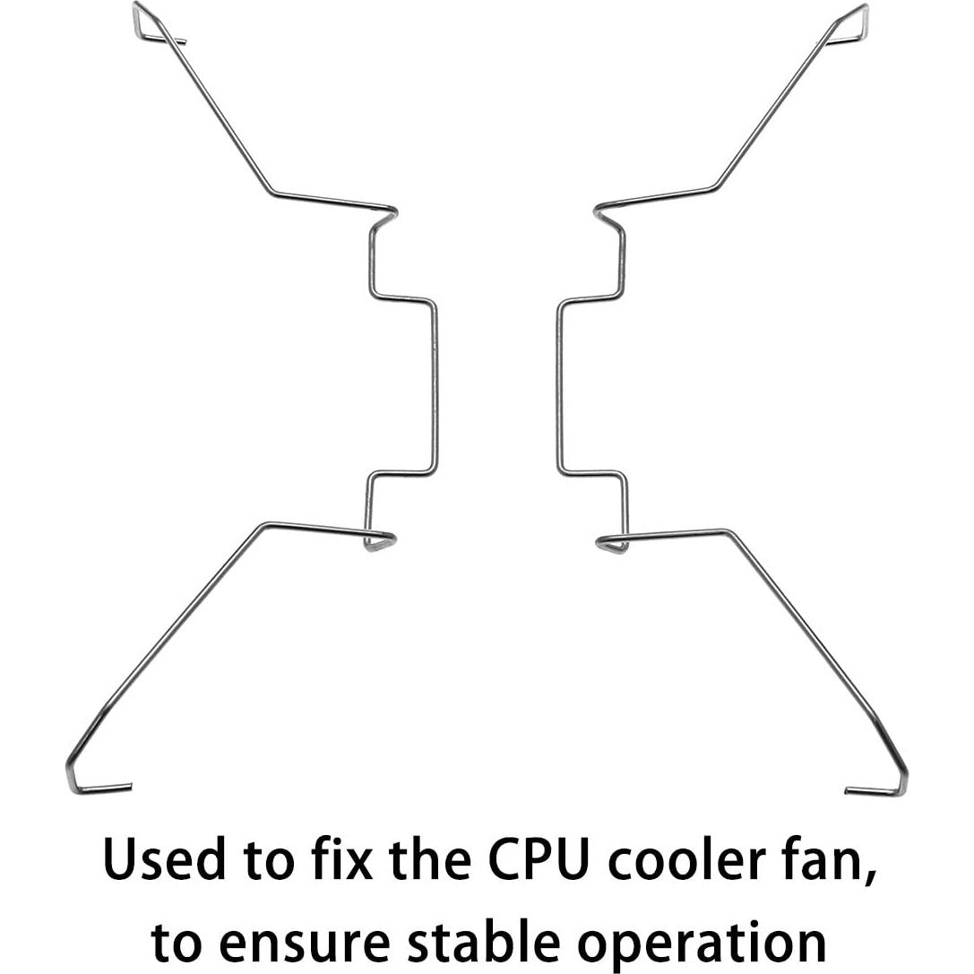 Clip de Fijación para Ventilador de CPU DGHAOP 12 cm - 4 Piezas