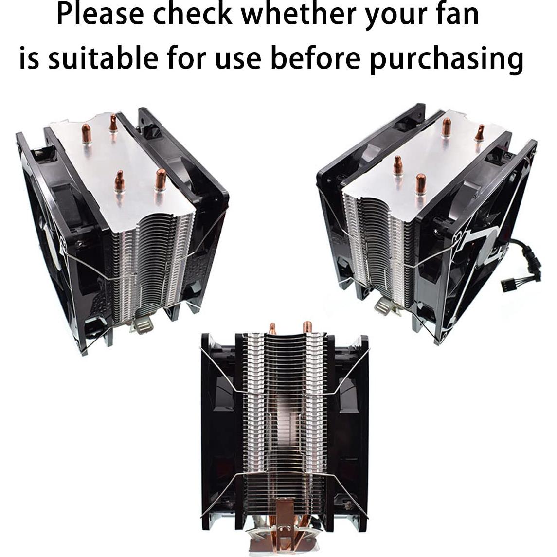 Clip de Fijación para Ventilador de CPU DGHAOP 12 cm - 4 Piezas