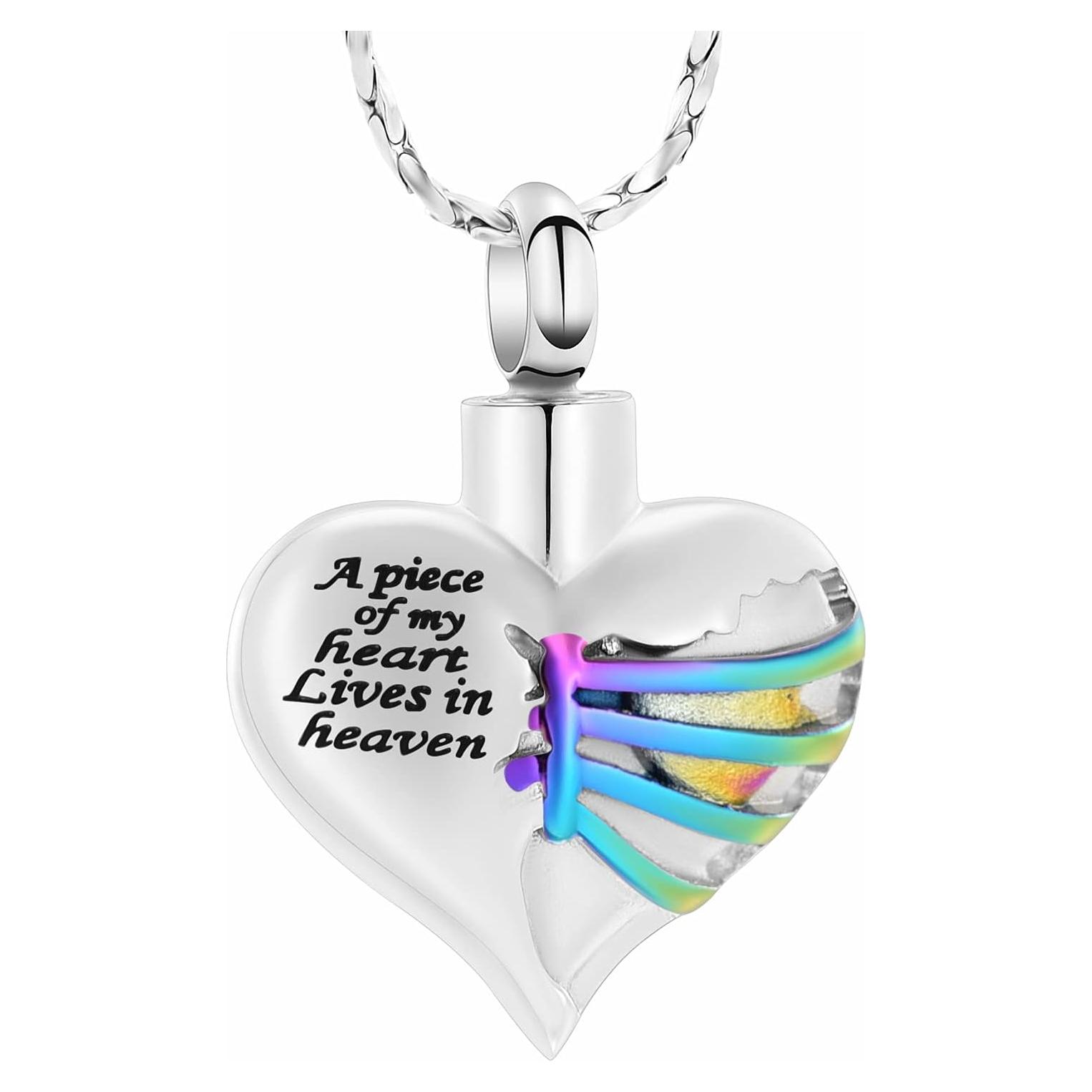 Collar de Urna de Cremación Imrsanl con Colgante para Cenizas