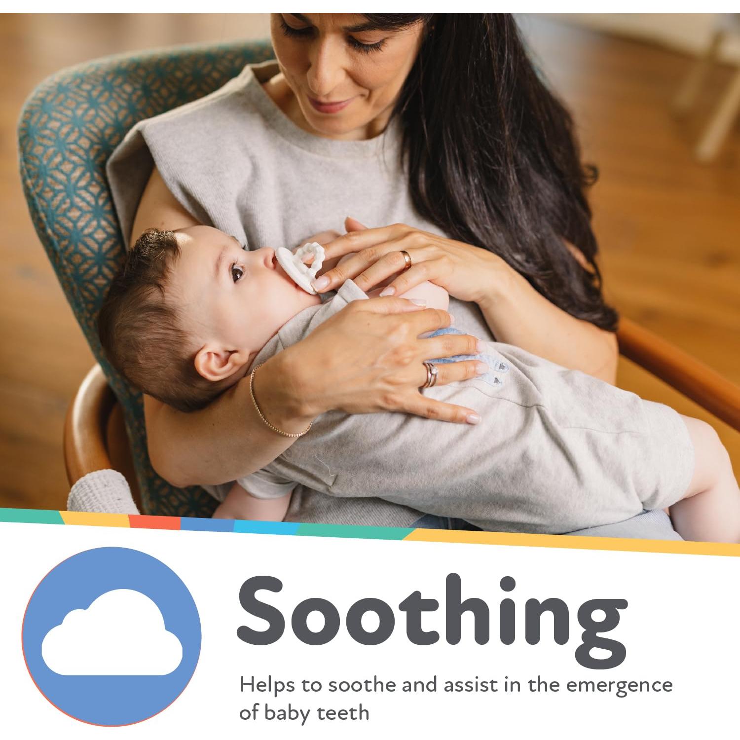 Chupete y Mordedor de Silicona Nuby Softees - 5 Unidades - 0+ Meses