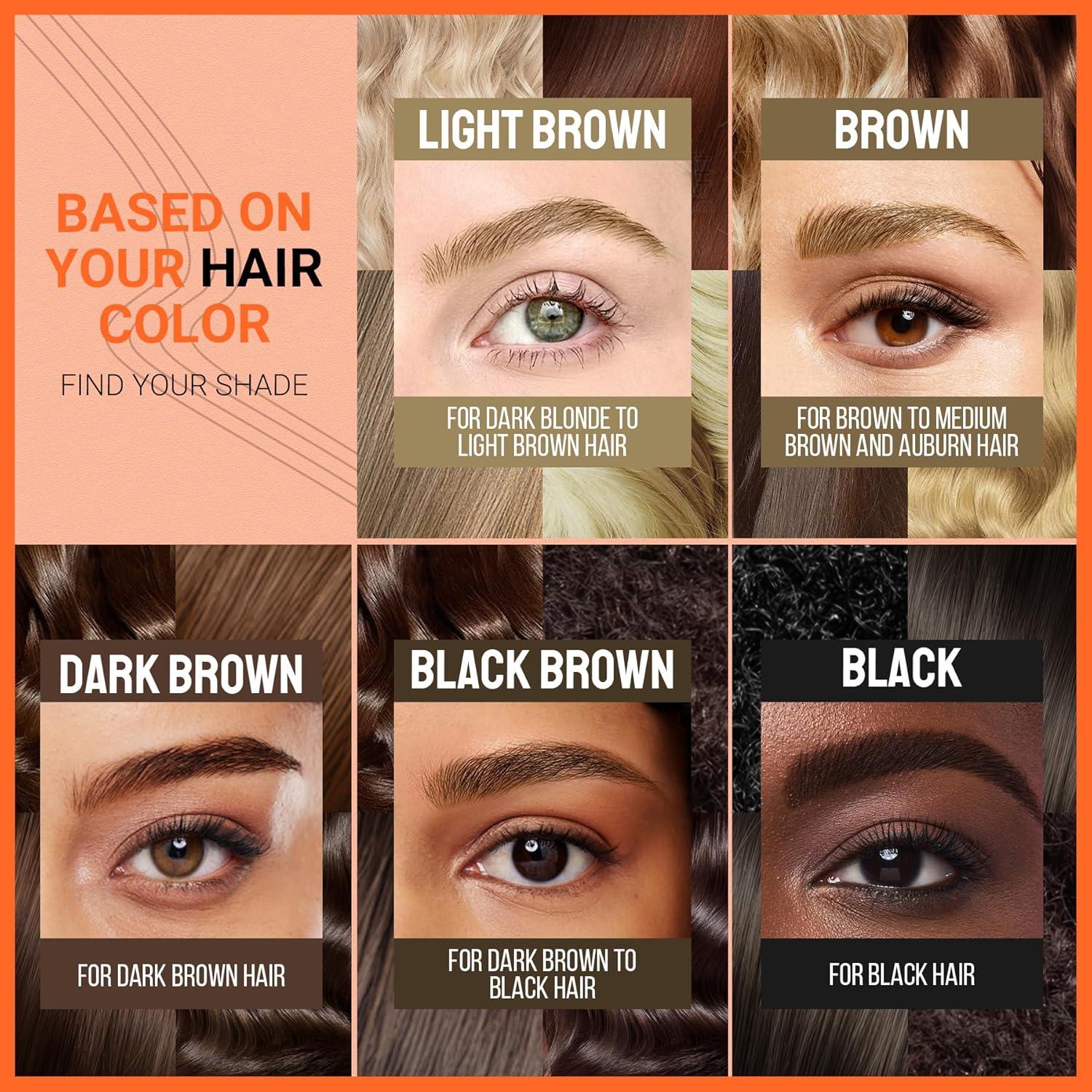 Lápiz de Cejas iMethod Doble Punta 2-en-1 Marrón Claro