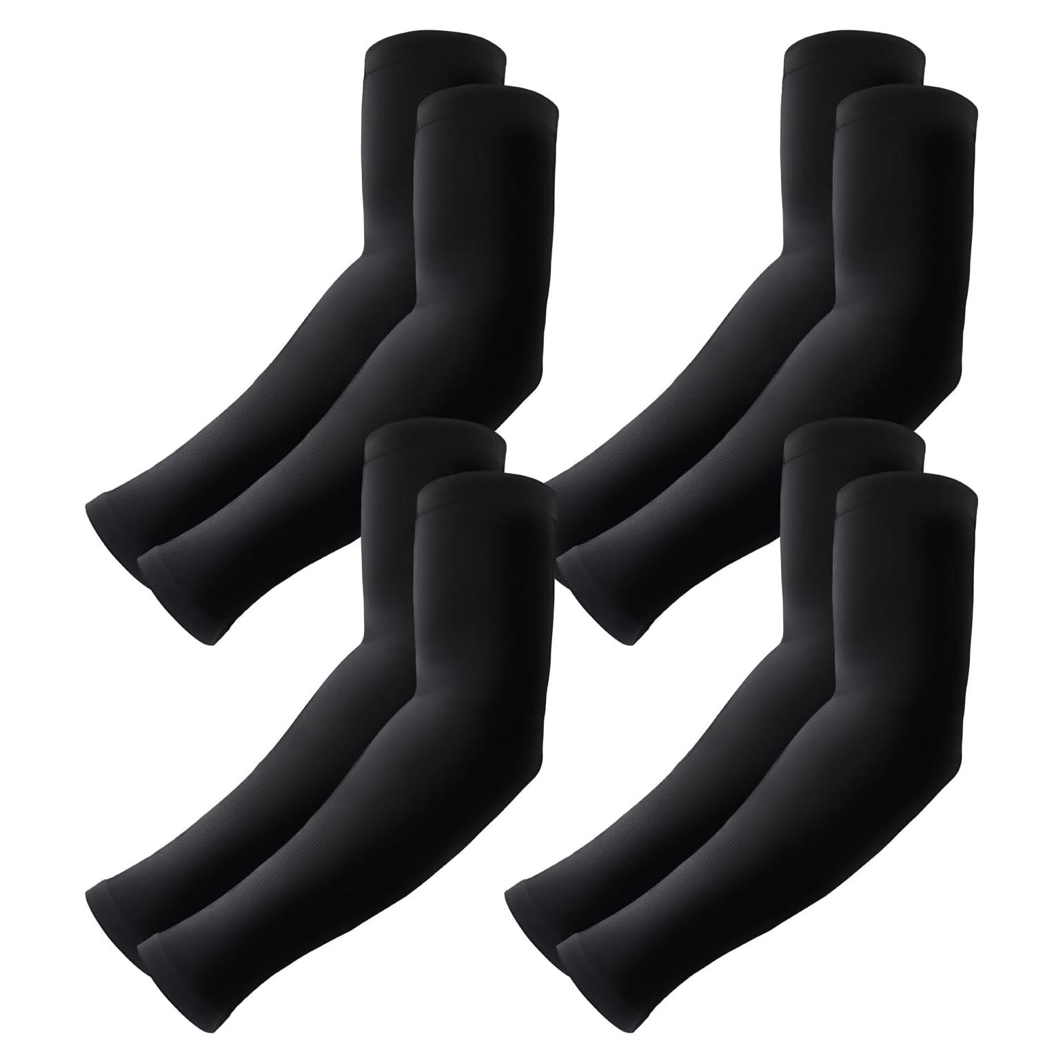 Mangas de Compresión NIPURA para Hombres - Protección UV 4 Pares