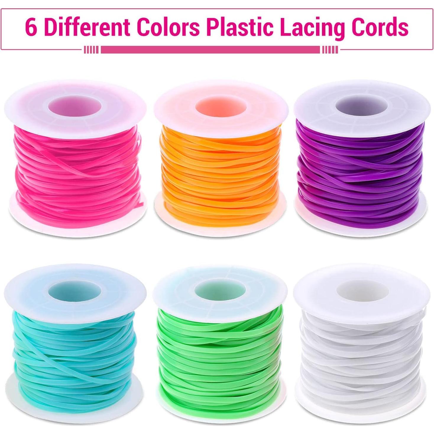 Kit de Cuerda de Lanyard Cridoz 6 Colores 18.3m PVC