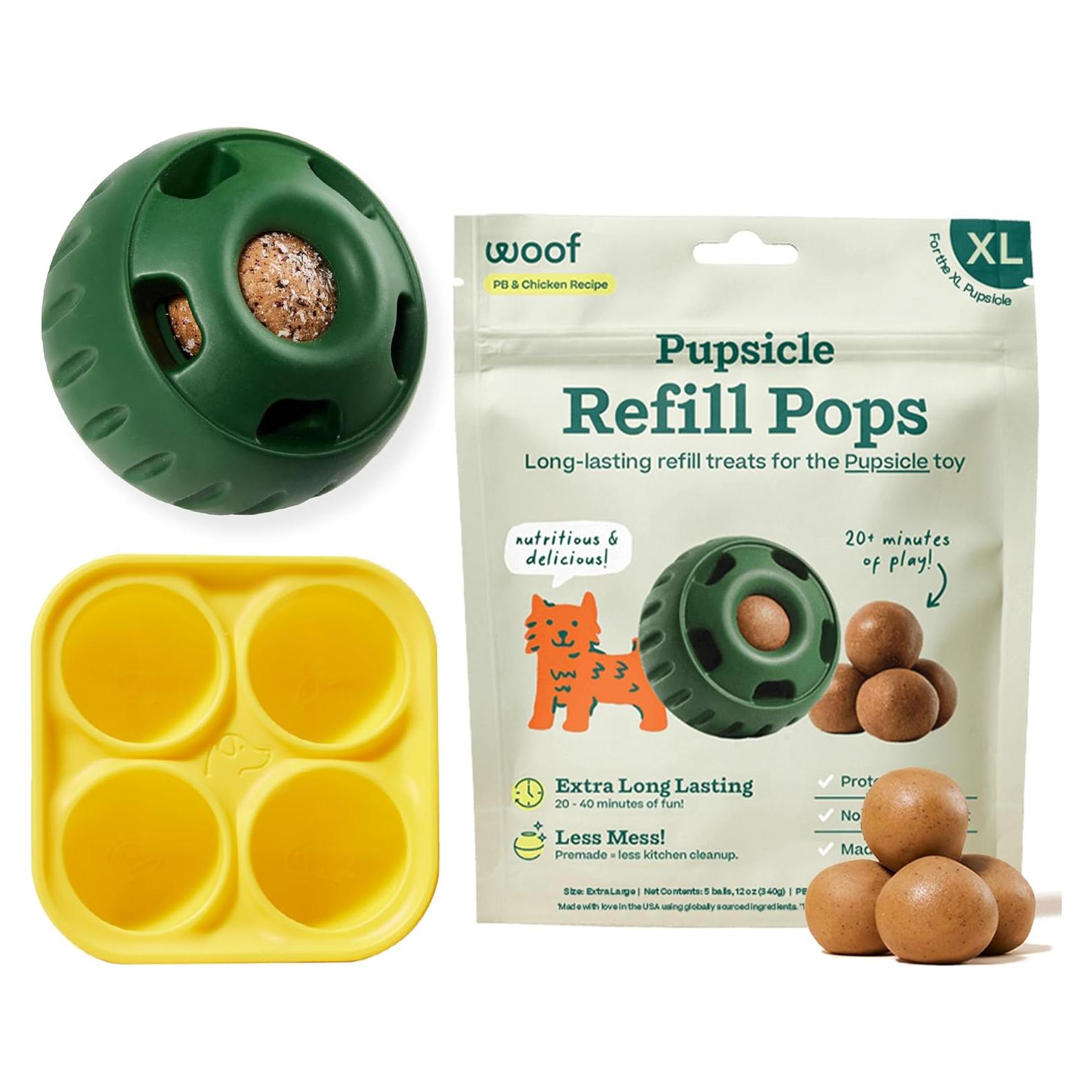 Paquete de Inicio Pupsicle WOOF - Juguetes Interactivos para Perros XL