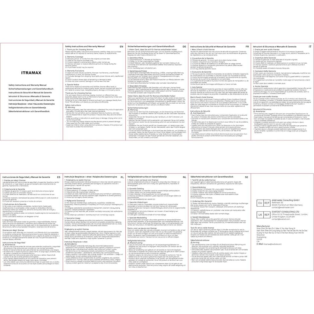 Cable de Extensión USB Itramax 3M Impermeable 2Pack para Cámaras