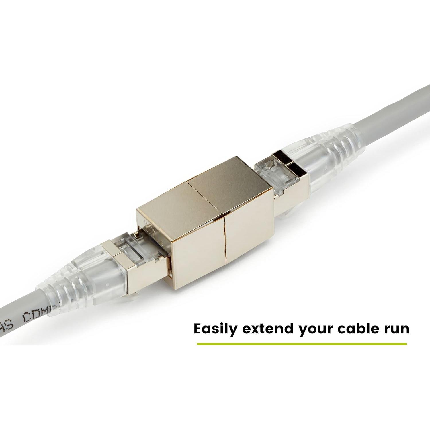 Acoplador Inline Cat6A Blindado trueCABLE - Paquete de 2