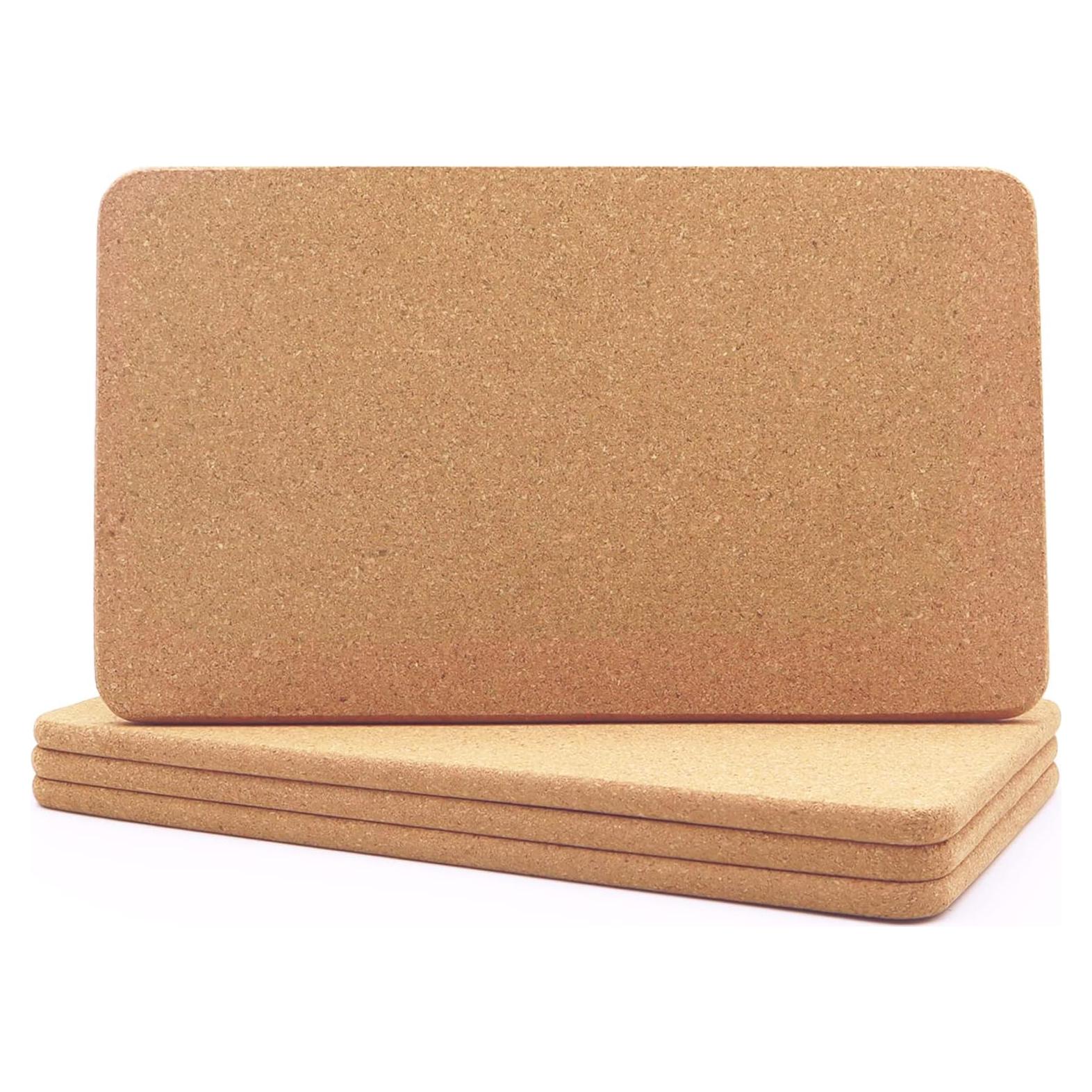 Trivete de Corcho KITLAB Rectangular 30.5 x 18 cm 4 Pcs