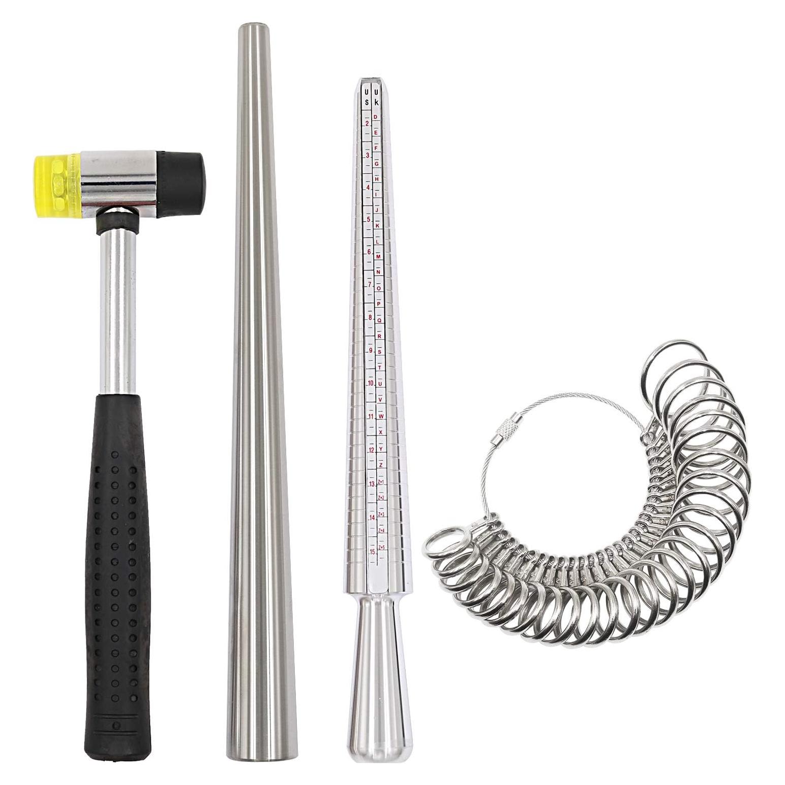 Juego de Medidores de Tallas de Anillos HEYMOUS 27 Piezas